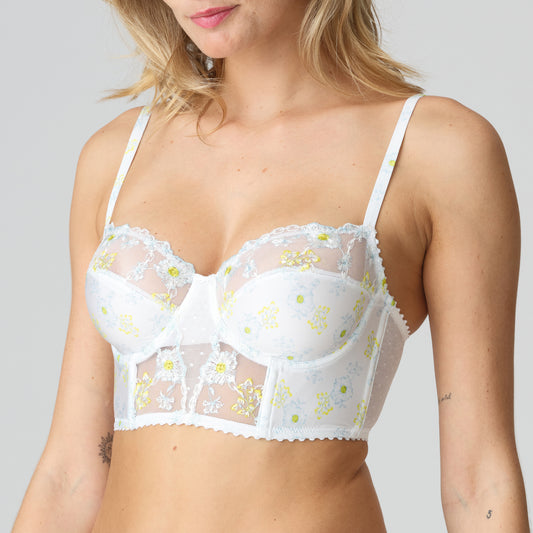 Marie Jo Chen balconette bh horizontale naad white yacht