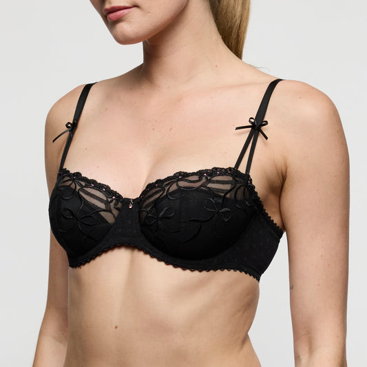 Marie Jo Noova balconette halve mousse cups zwart