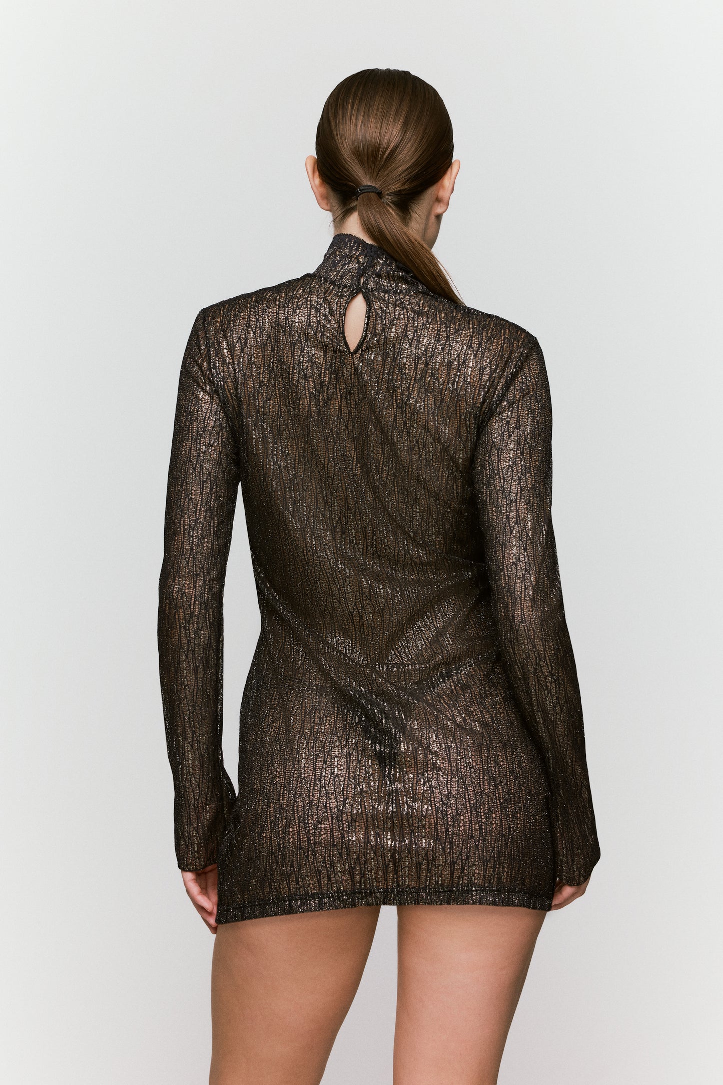 Sarda Tabei kort jurkje zwart