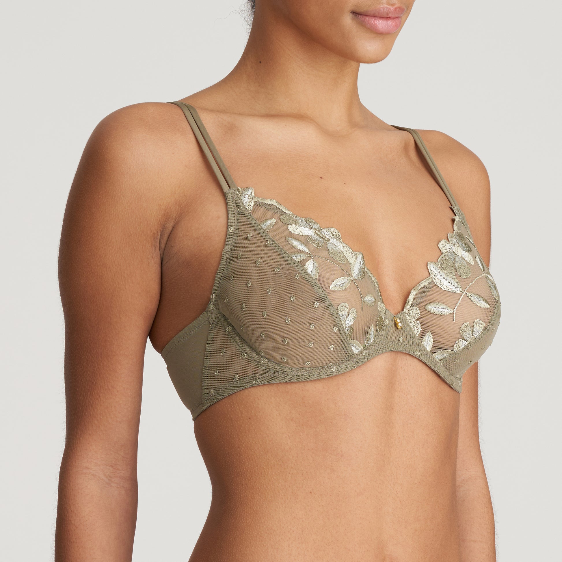 Marie Jo Agnes plunge bh golden olive