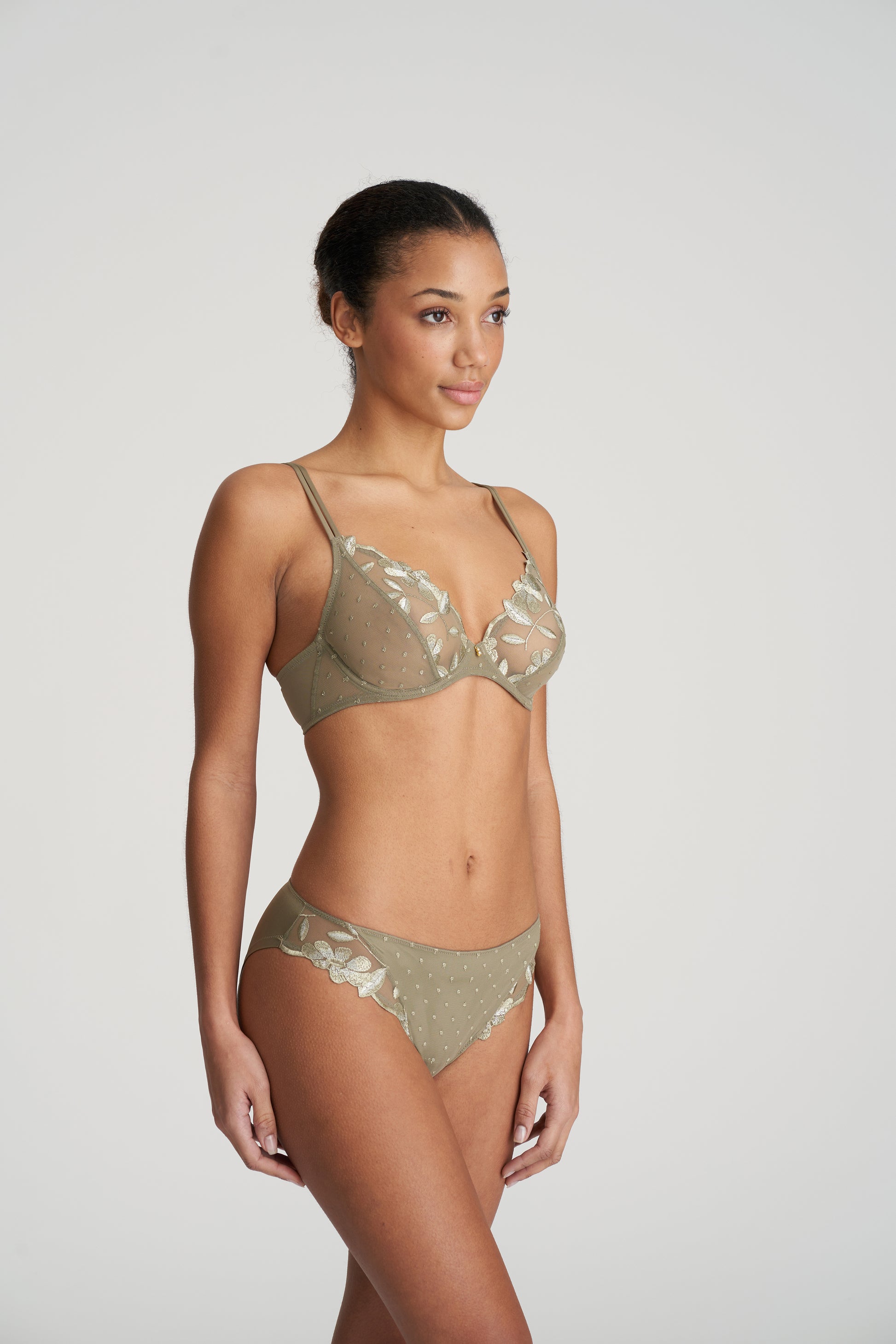 Marie Jo Agnes plunge bh golden olive