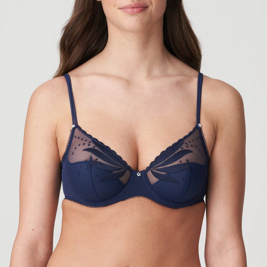 Marie Jo Etoile plunge bh halve mousse cups saffier blauw