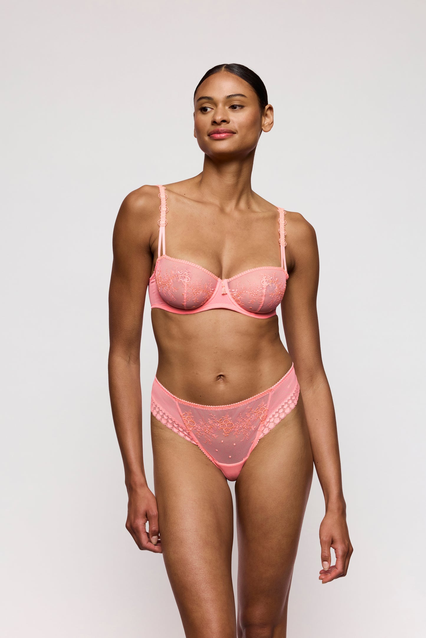 Marie Jo Annaelle balconette bh verticale naad Neon Peach