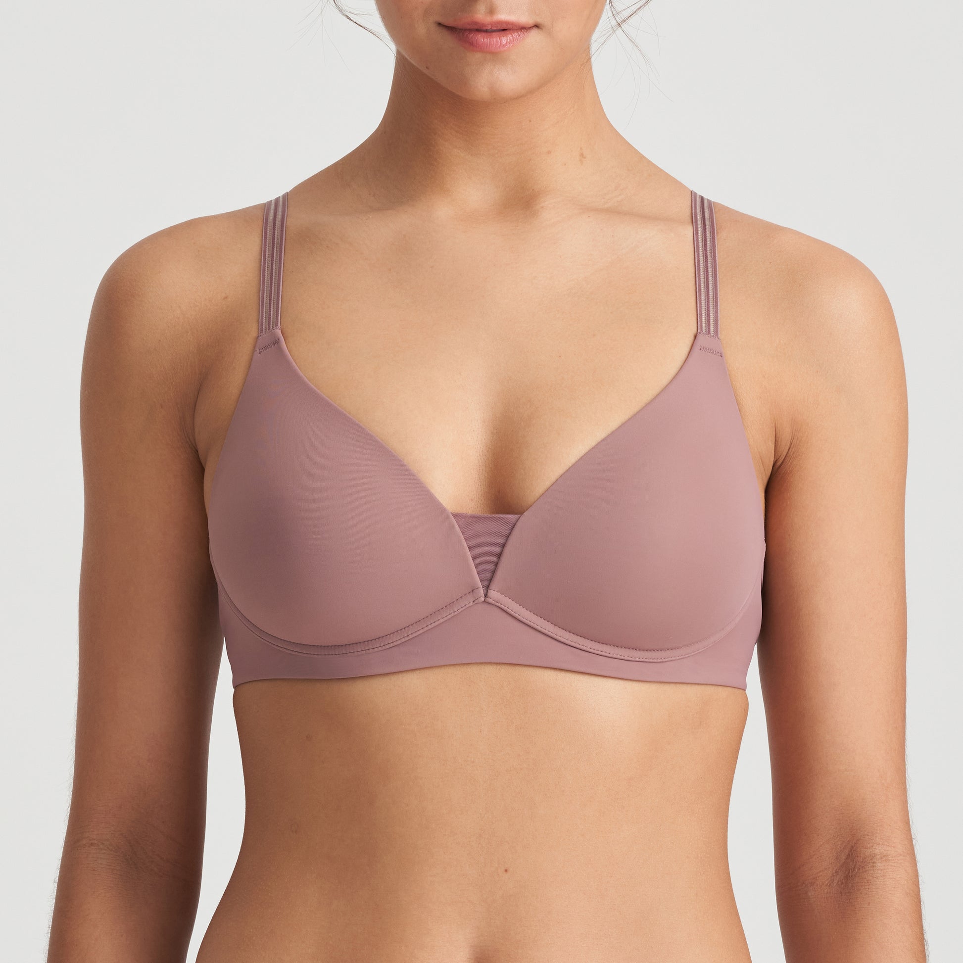 Marie Jo Louie volle cup bh zonder beugels satin taupe