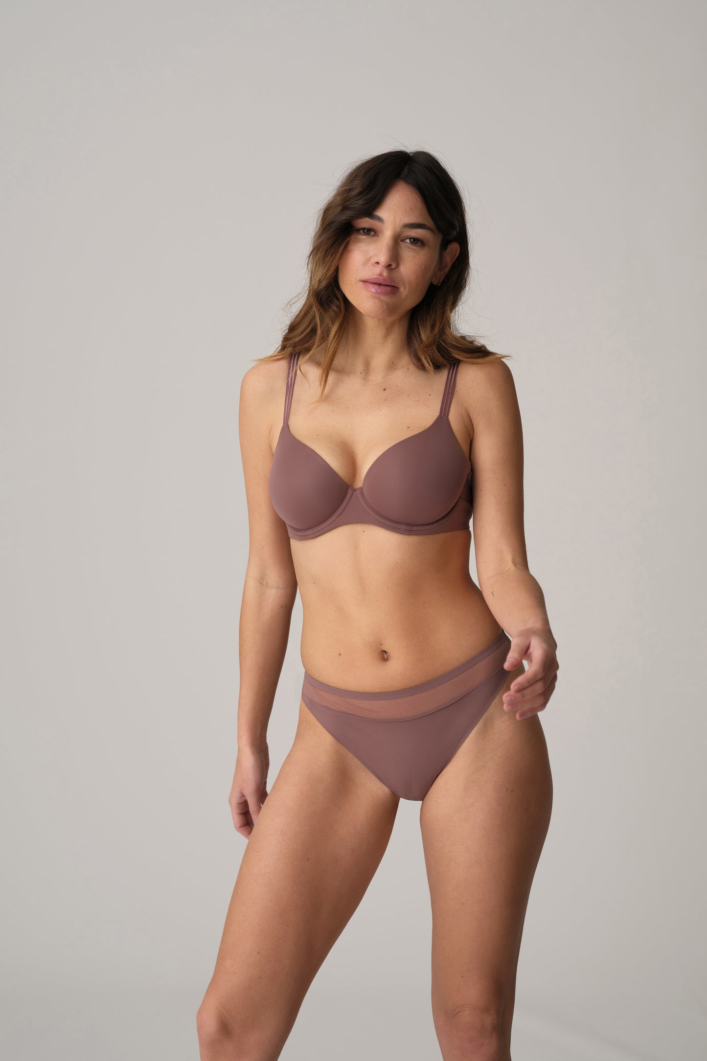 Marie Jo Louie volle cup spacer bh satin taupe