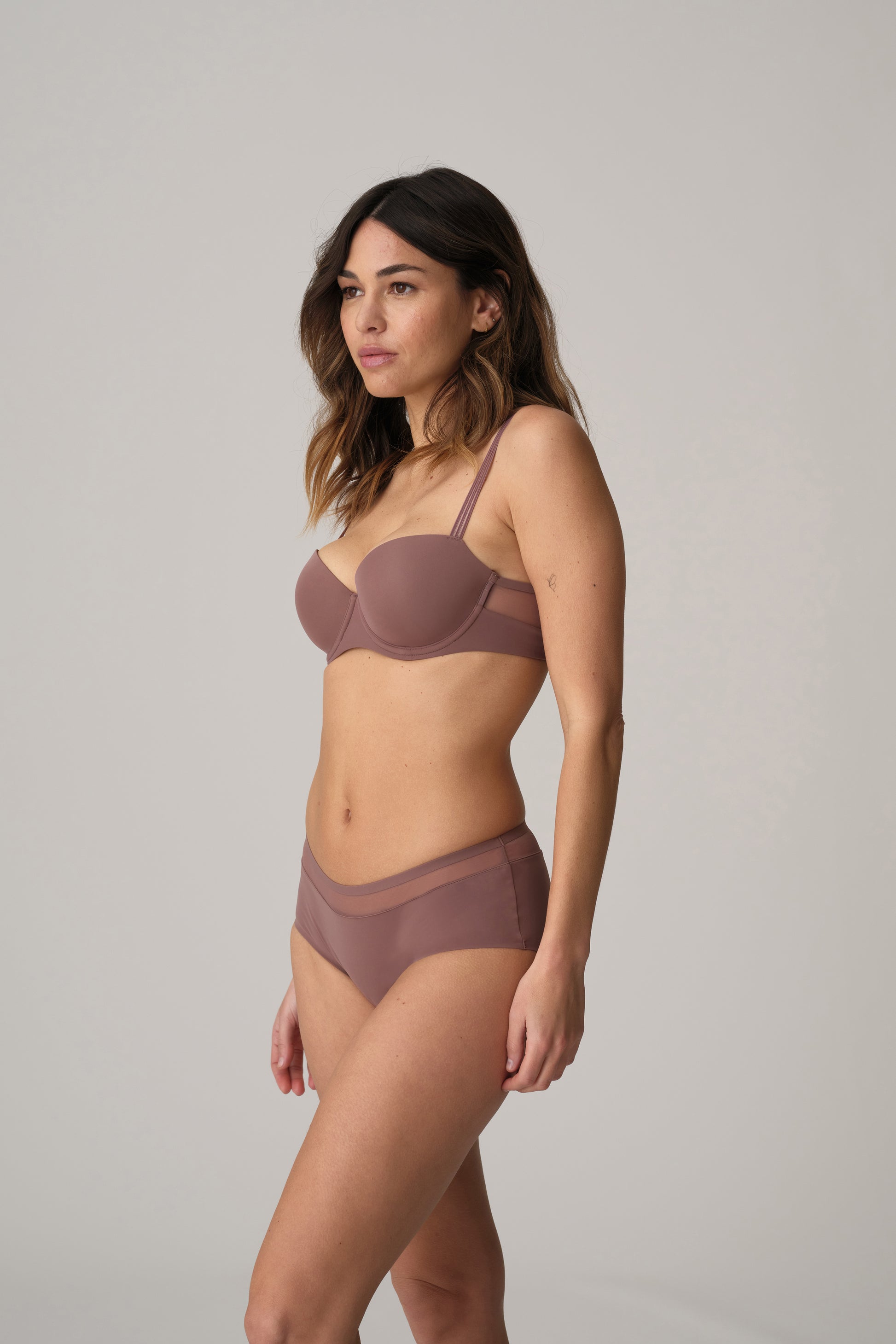 Marie Jo Louie voorgevormde balconette bh satin taupe