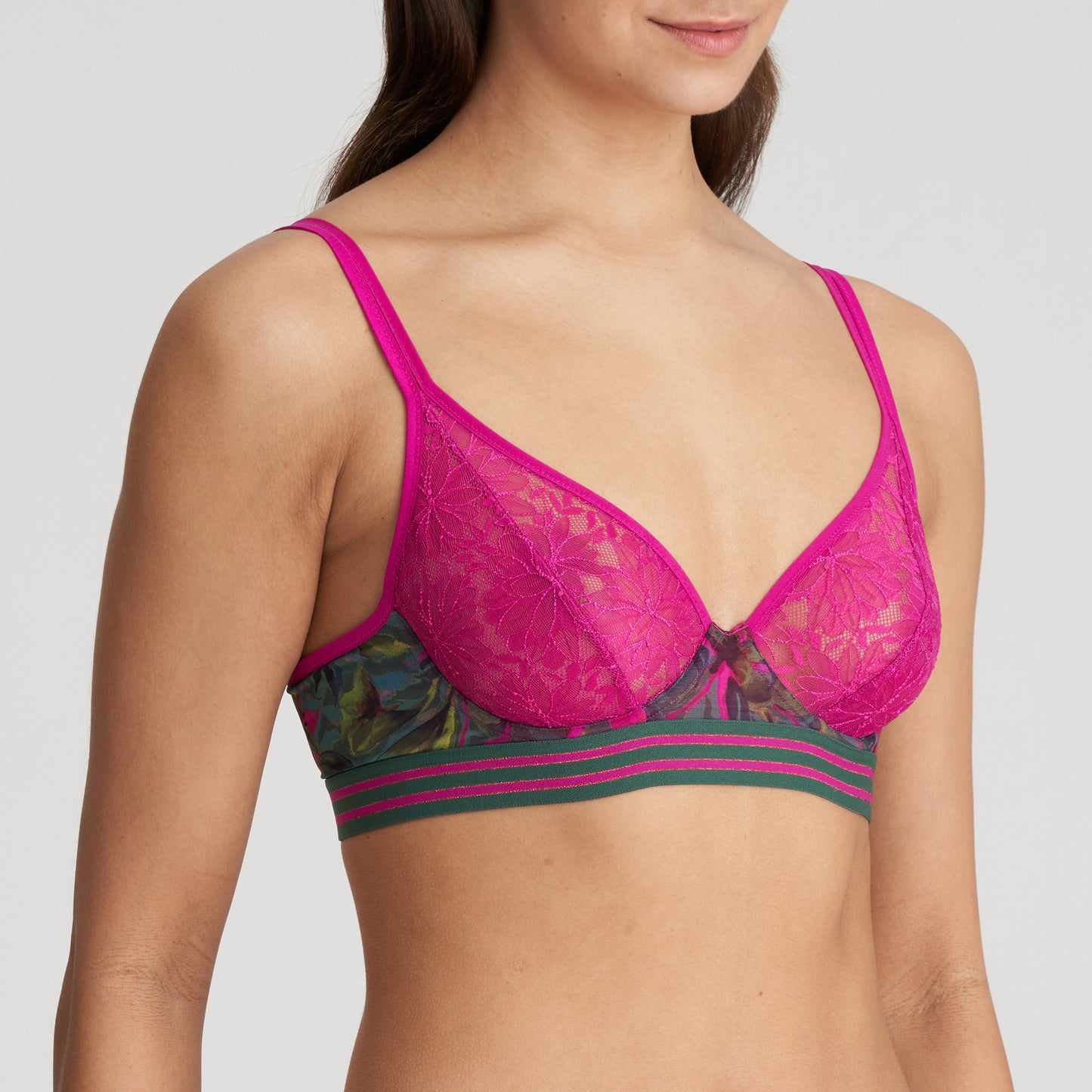 Marie Jo Cuzco plunge bh longline tropical fusion