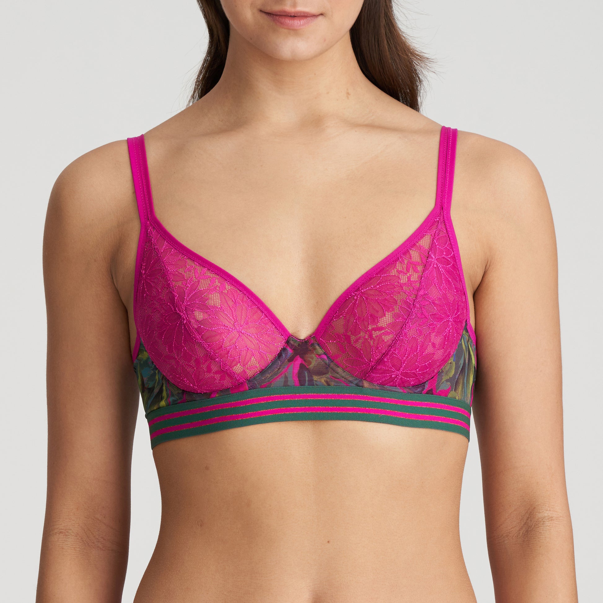 Marie Jo Cuzco plunge bh longline tropical fusion