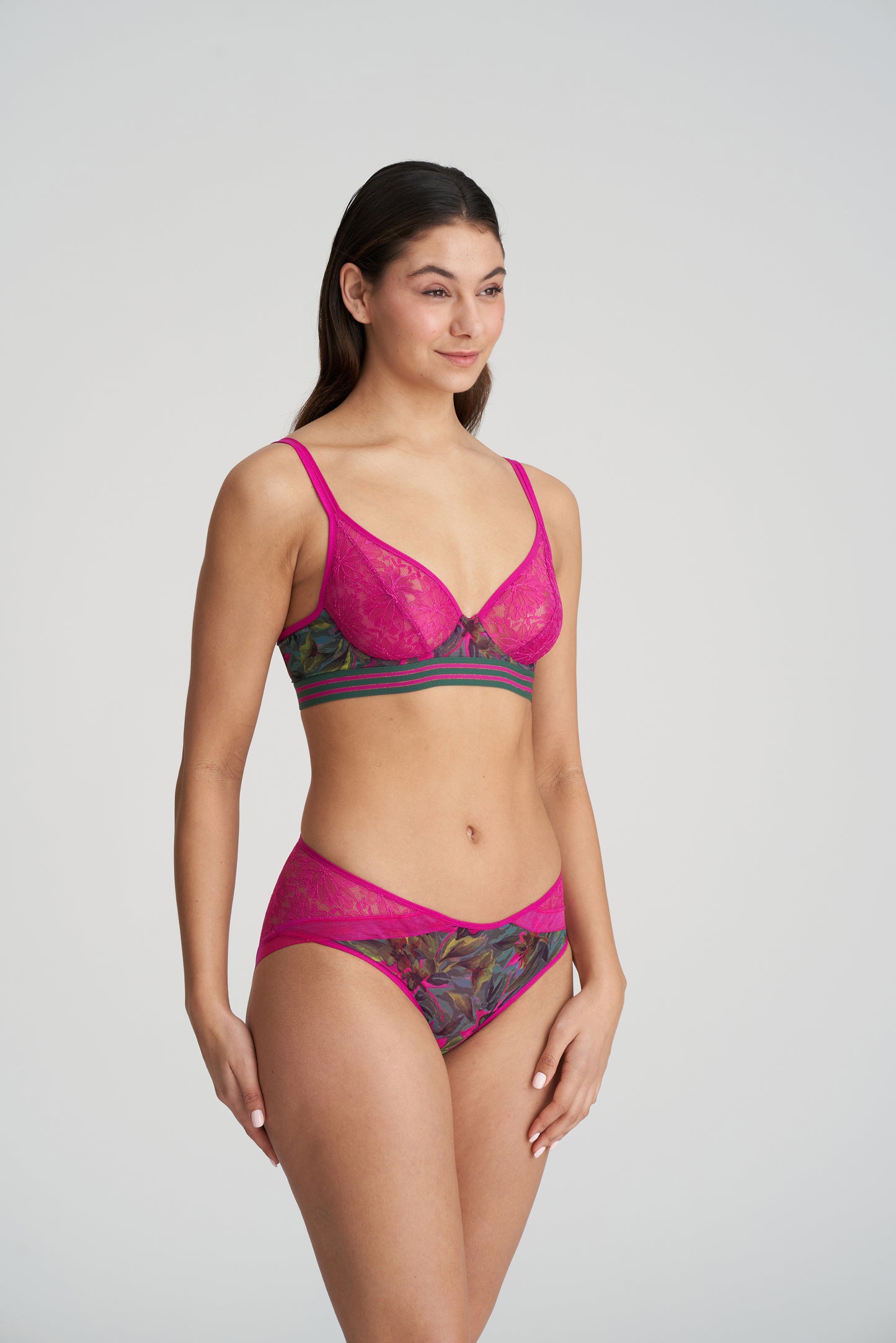 Marie Jo Cuzco plunge bh longline tropical fusion