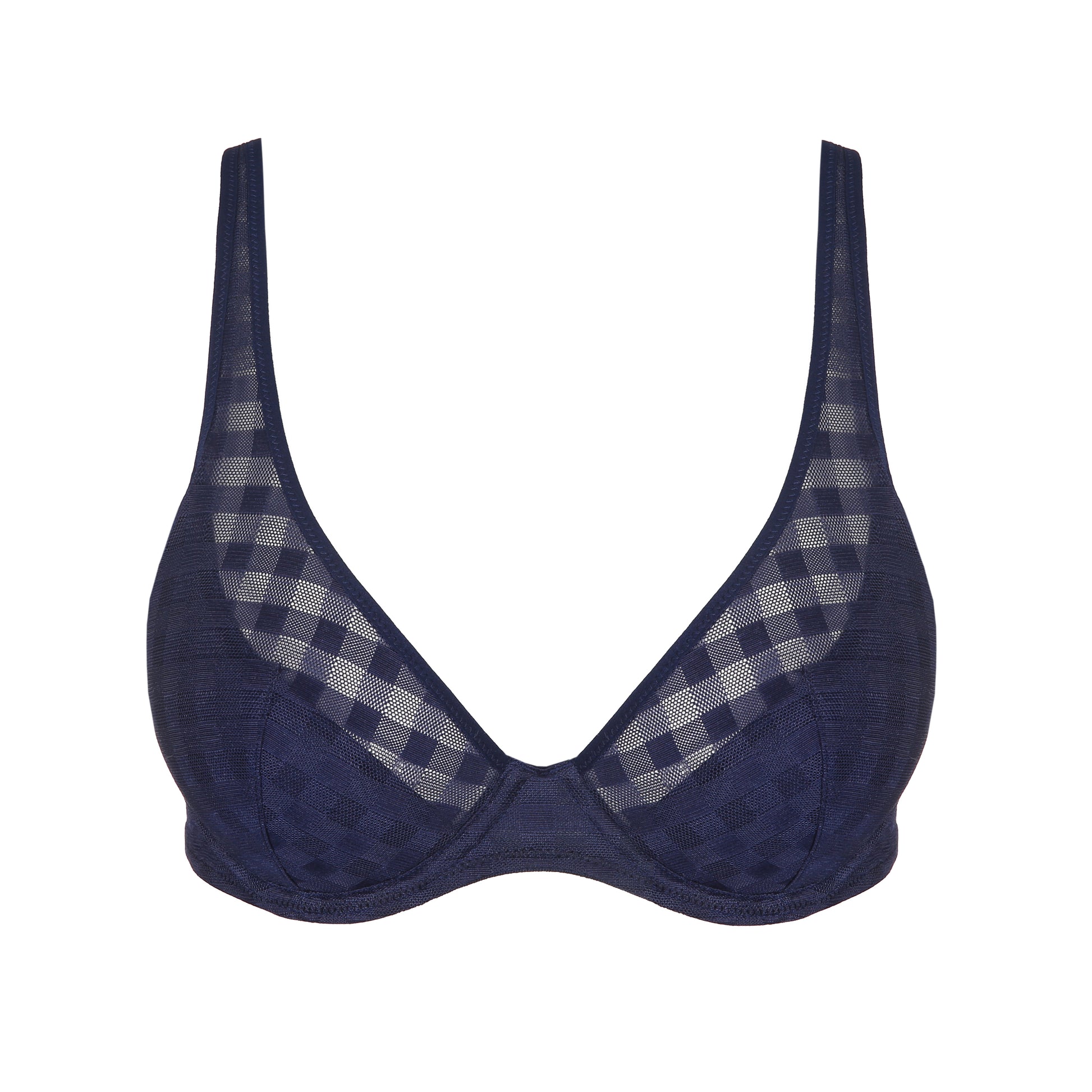 Marie Jo Jereme plunge bh halve mousse cups saffier blauw