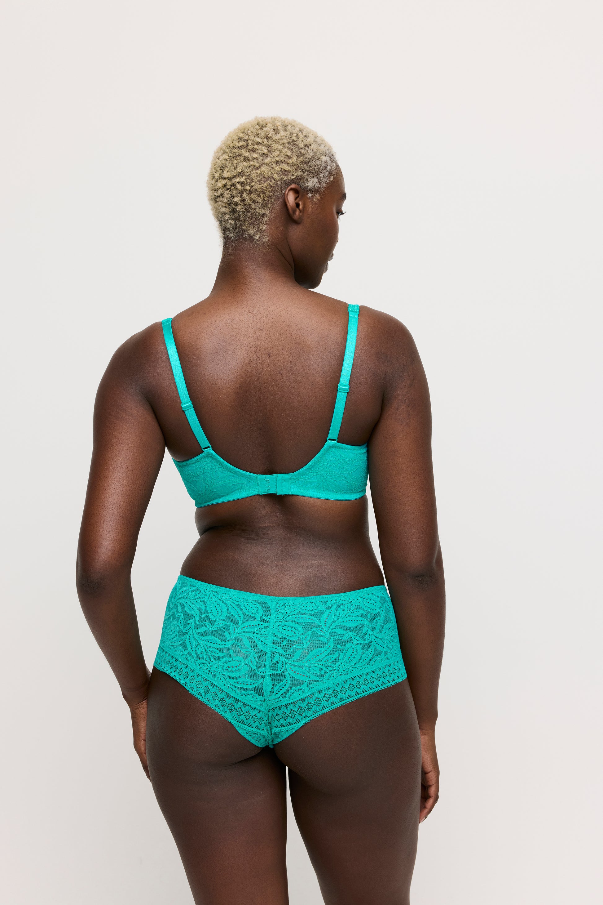 Primadonna Twist Palermo plunge bh halve mousse cups Sunny Teal