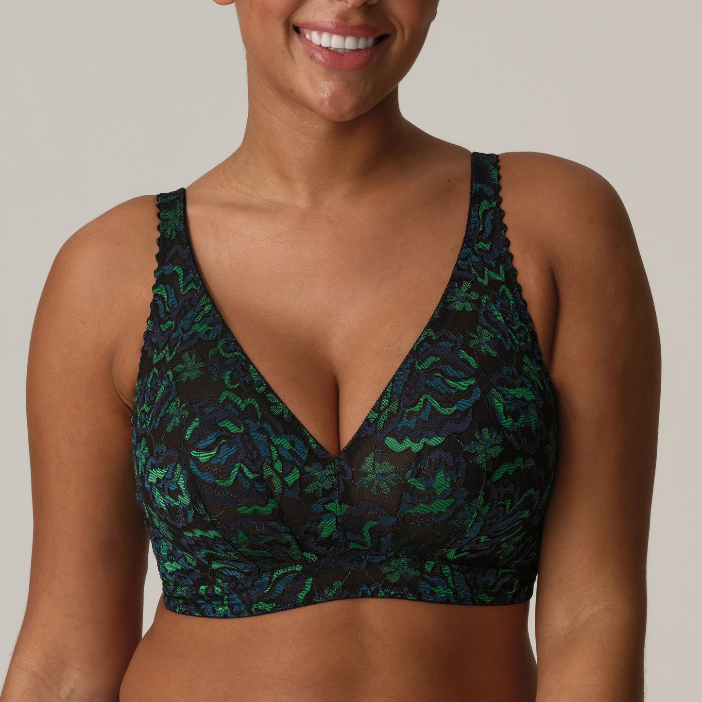 Primadonna San angel bralette Peacock Feather