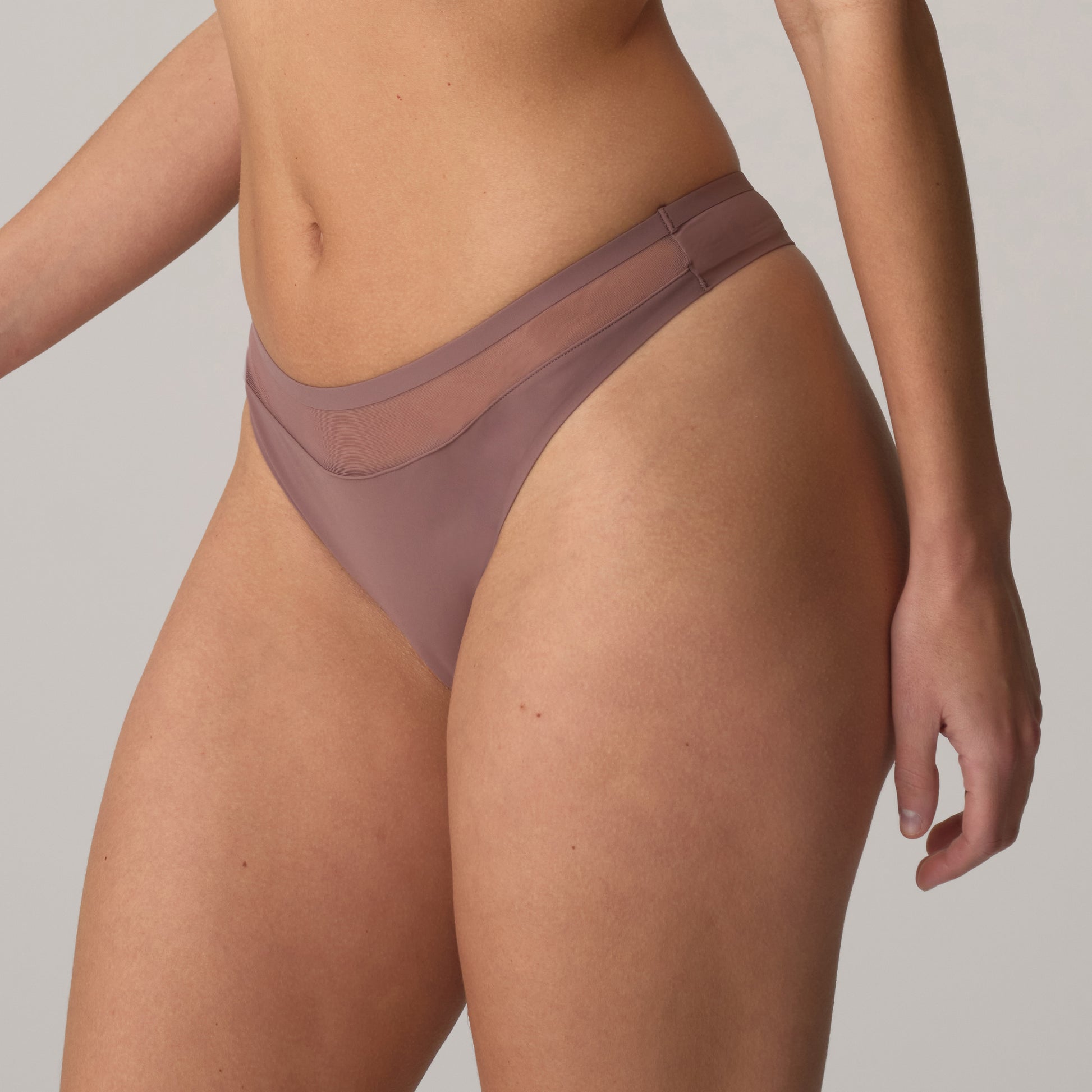 Marie Jo Louie string satin taupe