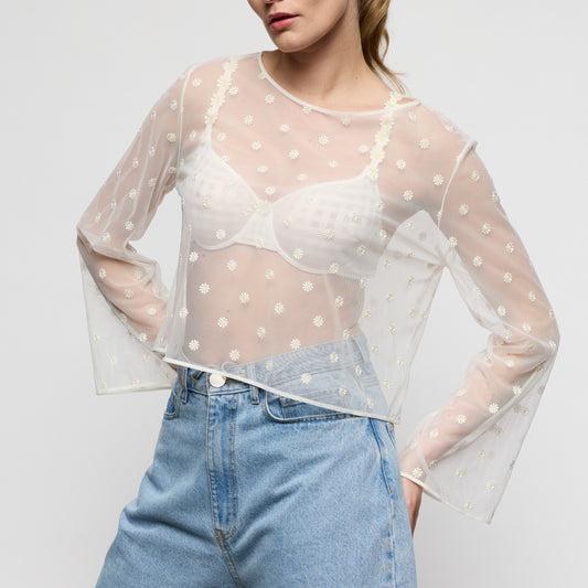 Marie Jo Avero topje zonder cups Ivory Petal