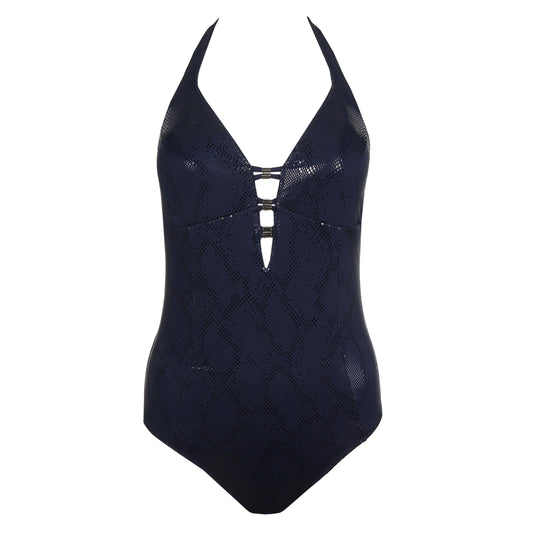 Marie Jo Swim San domino voorgevormd triangel badpak Evening Blue