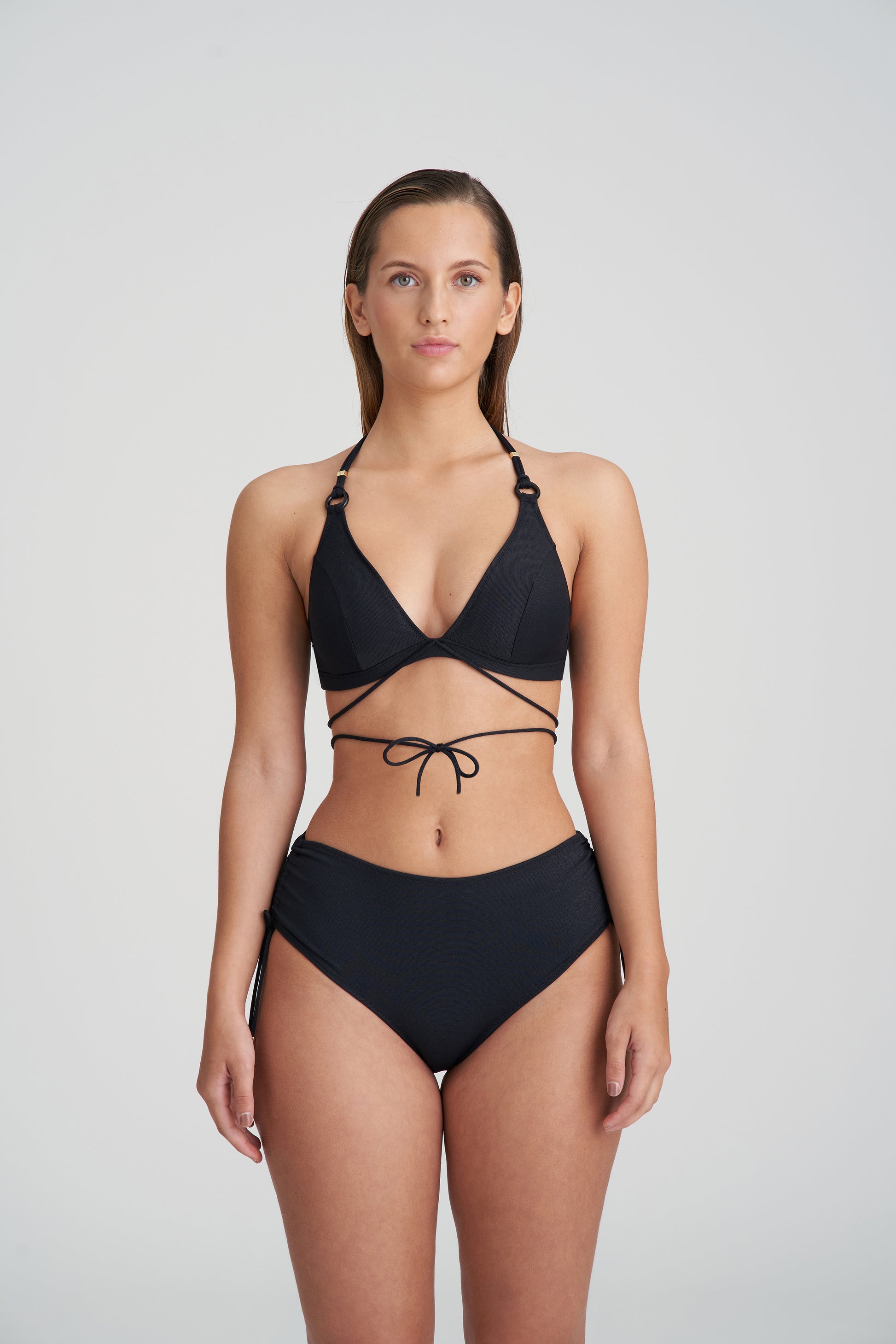 Marie Jo Swim Dahu bikini tailleslip met koordjes zwart