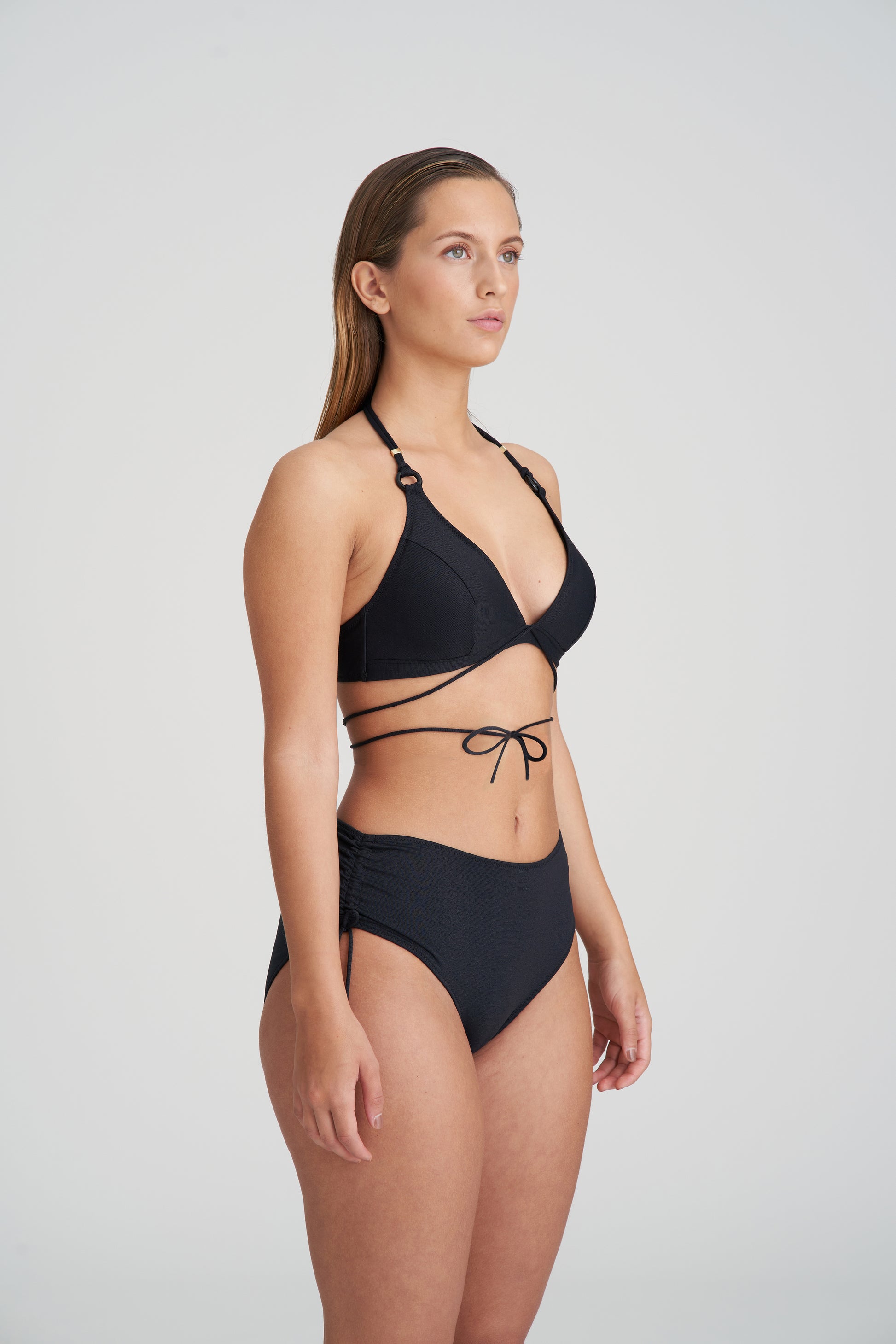 Marie Jo Swim Dahu bikini tailleslip met koordjes zwart