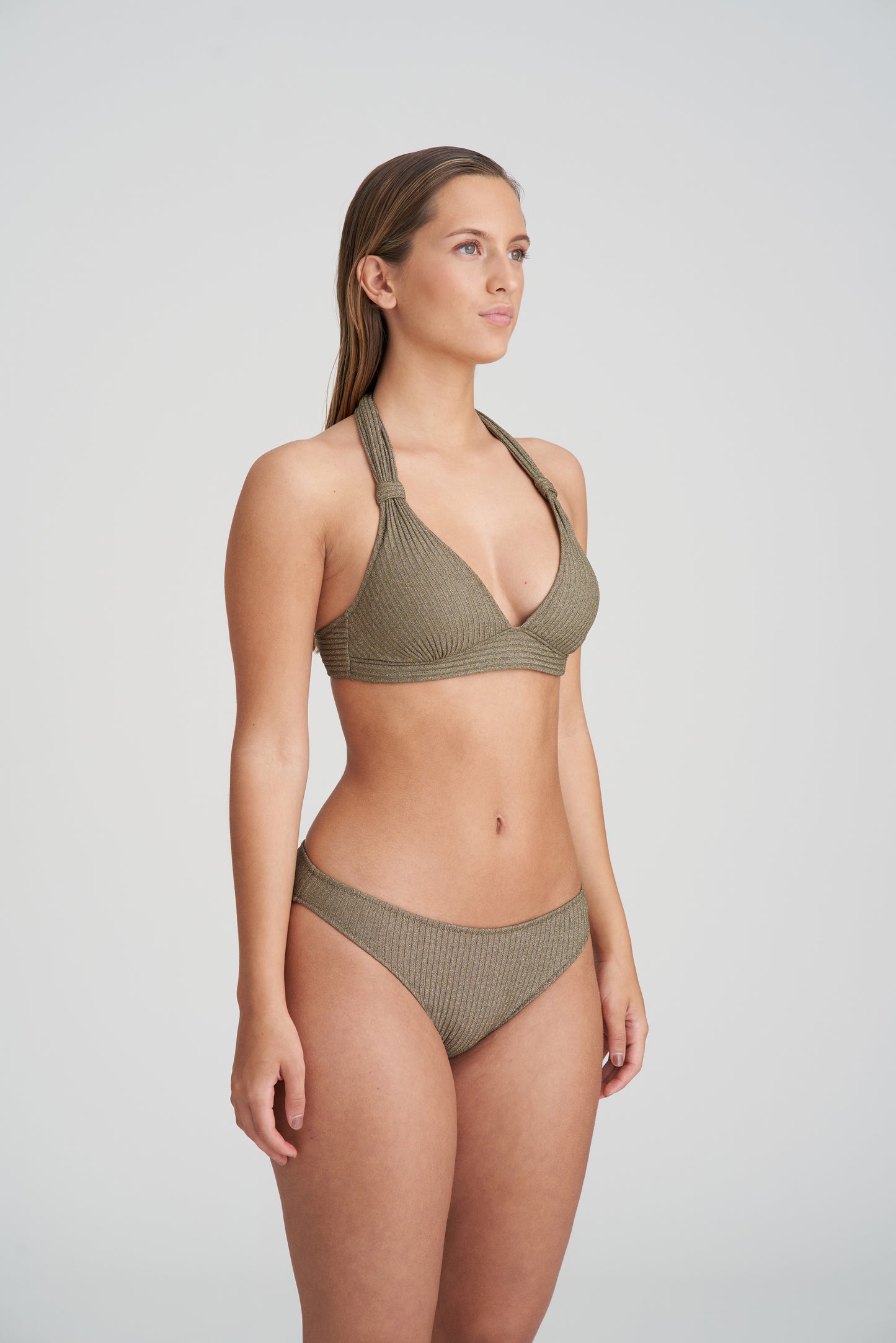 Marie Jo Swim Tinjis voorgevormde triangel bikini golden olive