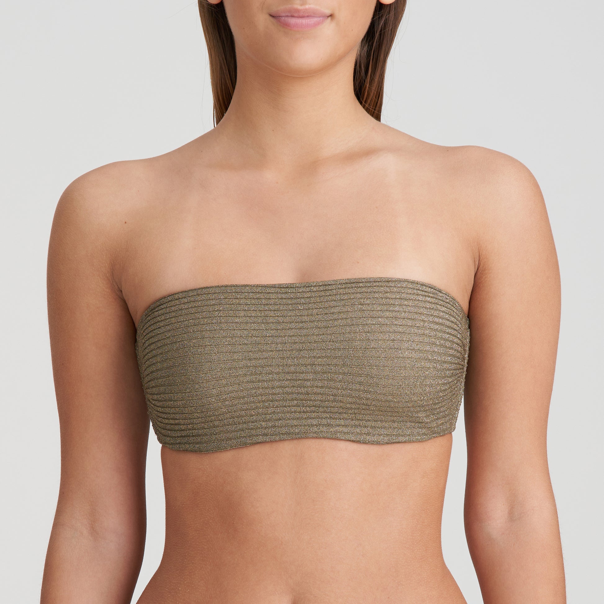 Marie Jo Swim Tinjis voorgevormde bikini strapless golden olive