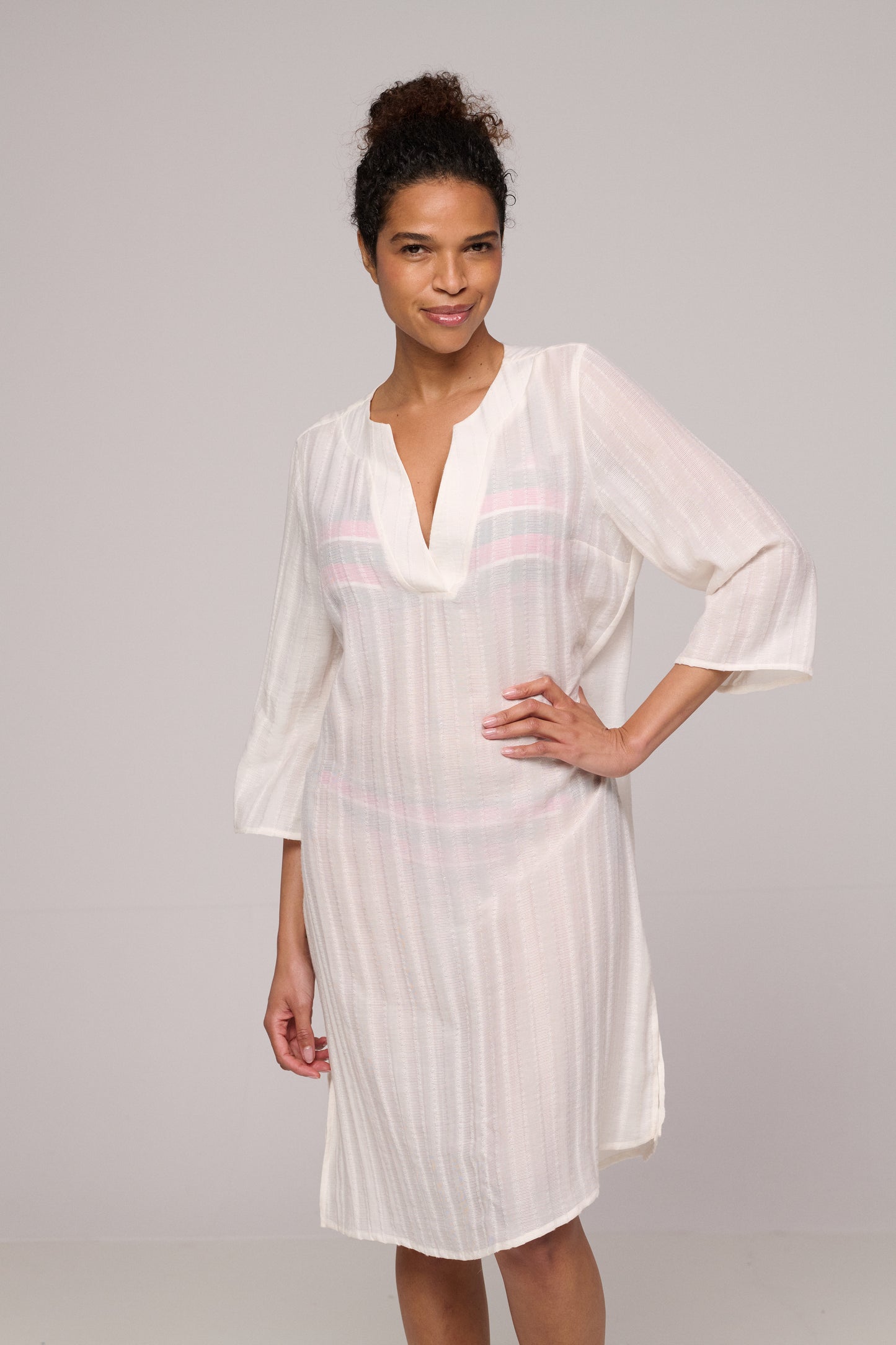 Marie Jo Swim Anneke badmode caftan Pink Noise