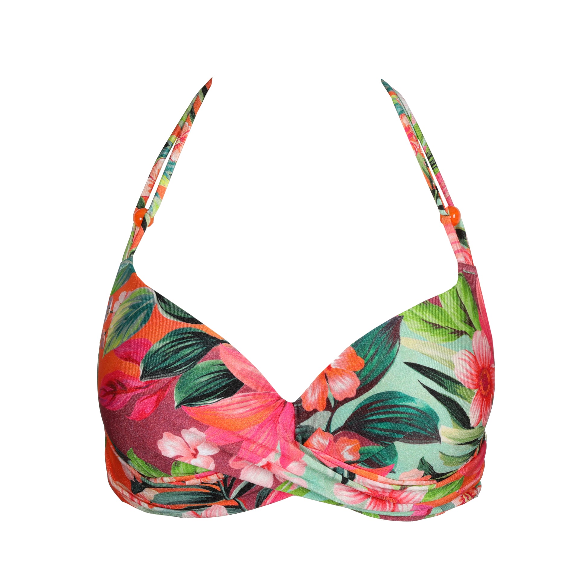 Marie Jo Swim Norma jeanne voorgevormde plunge bikinitop Tropical Sunset