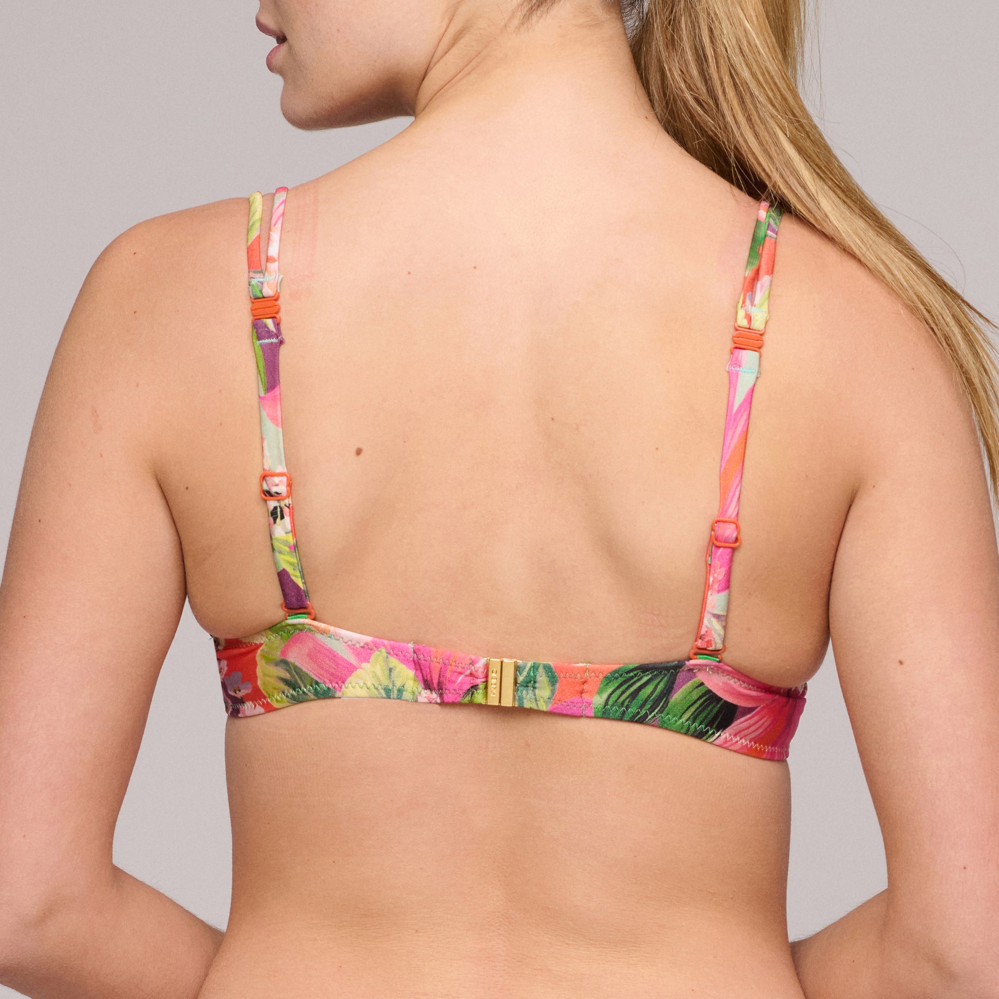 Marie Jo Swim Norma jeanne voorgevormde plunge bikinitop Tropical Sunset