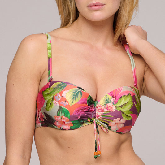 Marie Jo Swim Norma jeanne voorgevormde bikini strapless Tropical Sunset