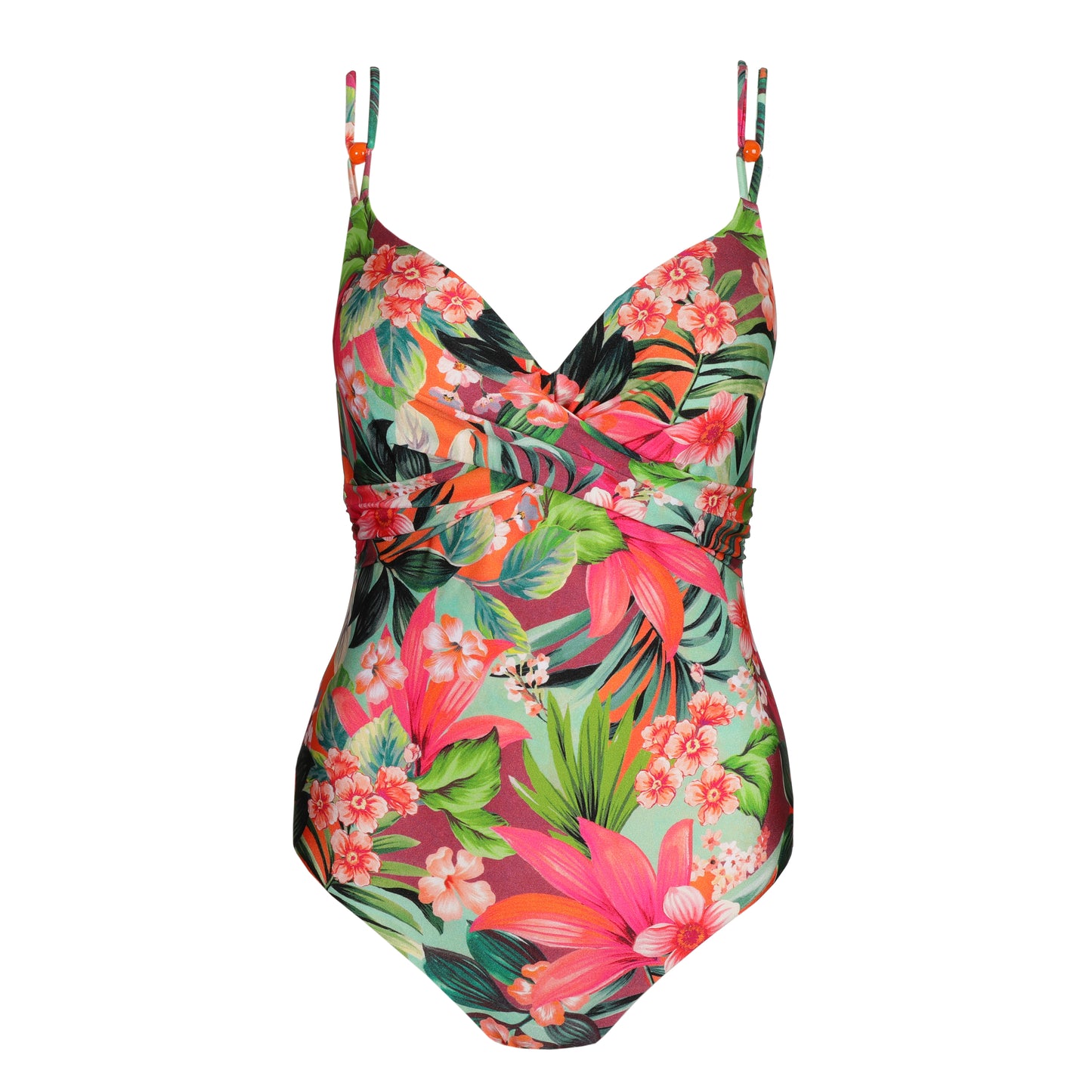 Marie Jo Swim Norma jeanne voorgevormd plunge badpak Tropical Sunset