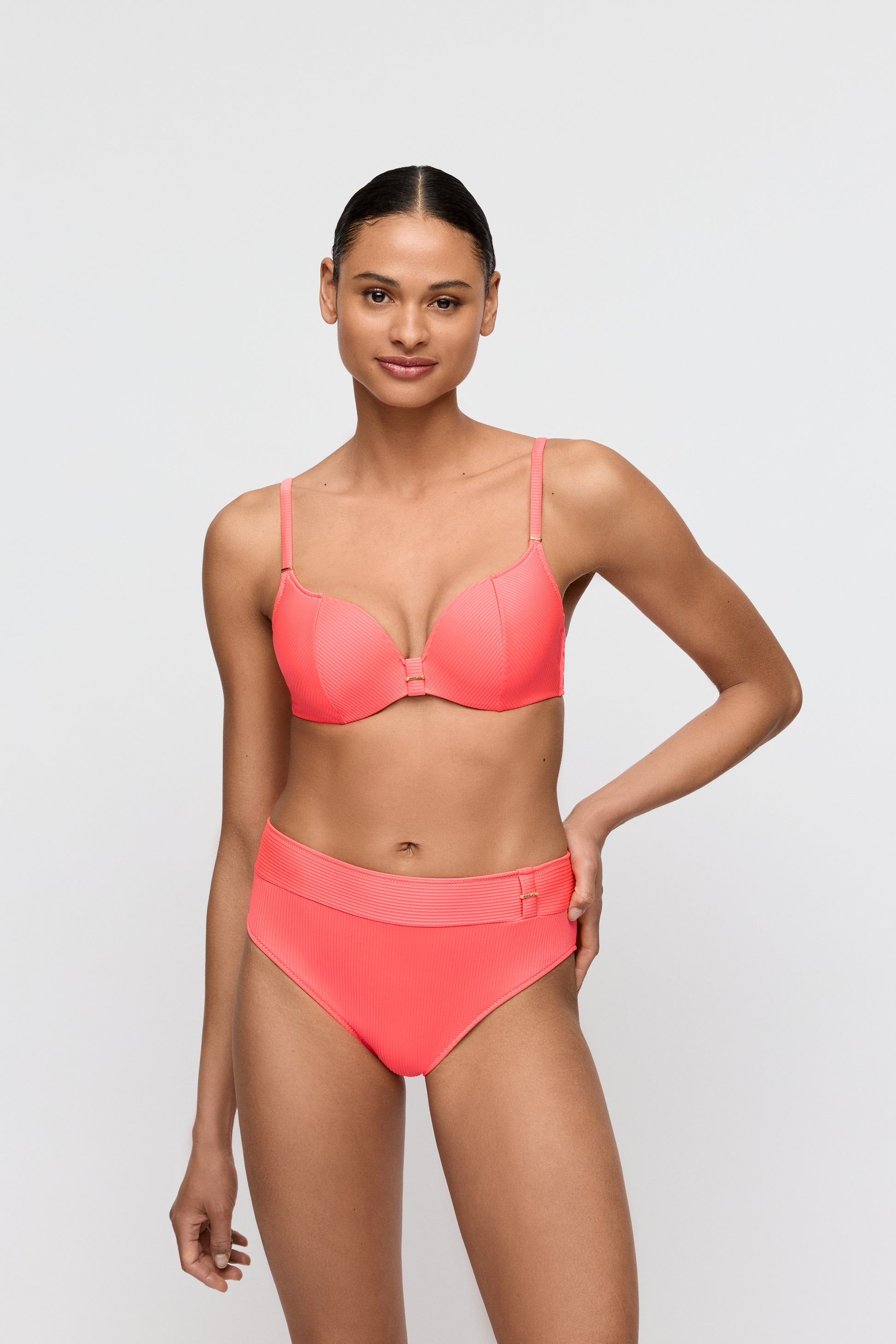 Marie Jo Swim Cassie voorgevormde bikini hartvorm Neon Fiesta