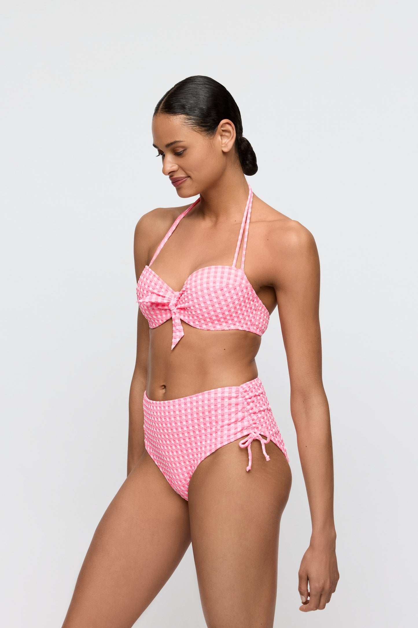 Marie Jo Swim Mary lynn bikini tailleslip met koordjes Rose Gingham