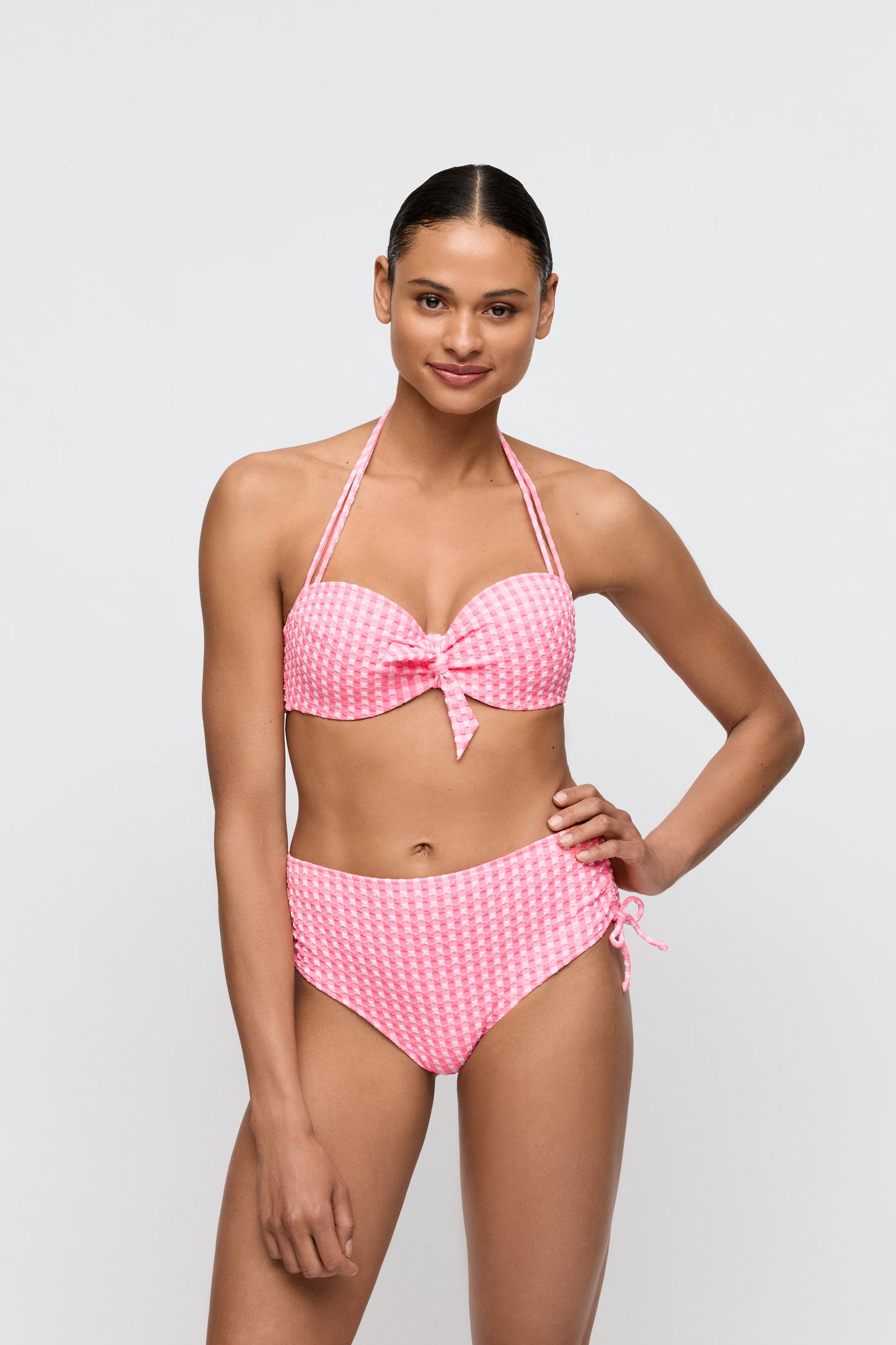 Marie Jo Swim Mary lynn bikini tailleslip met koordjes Rose Gingham