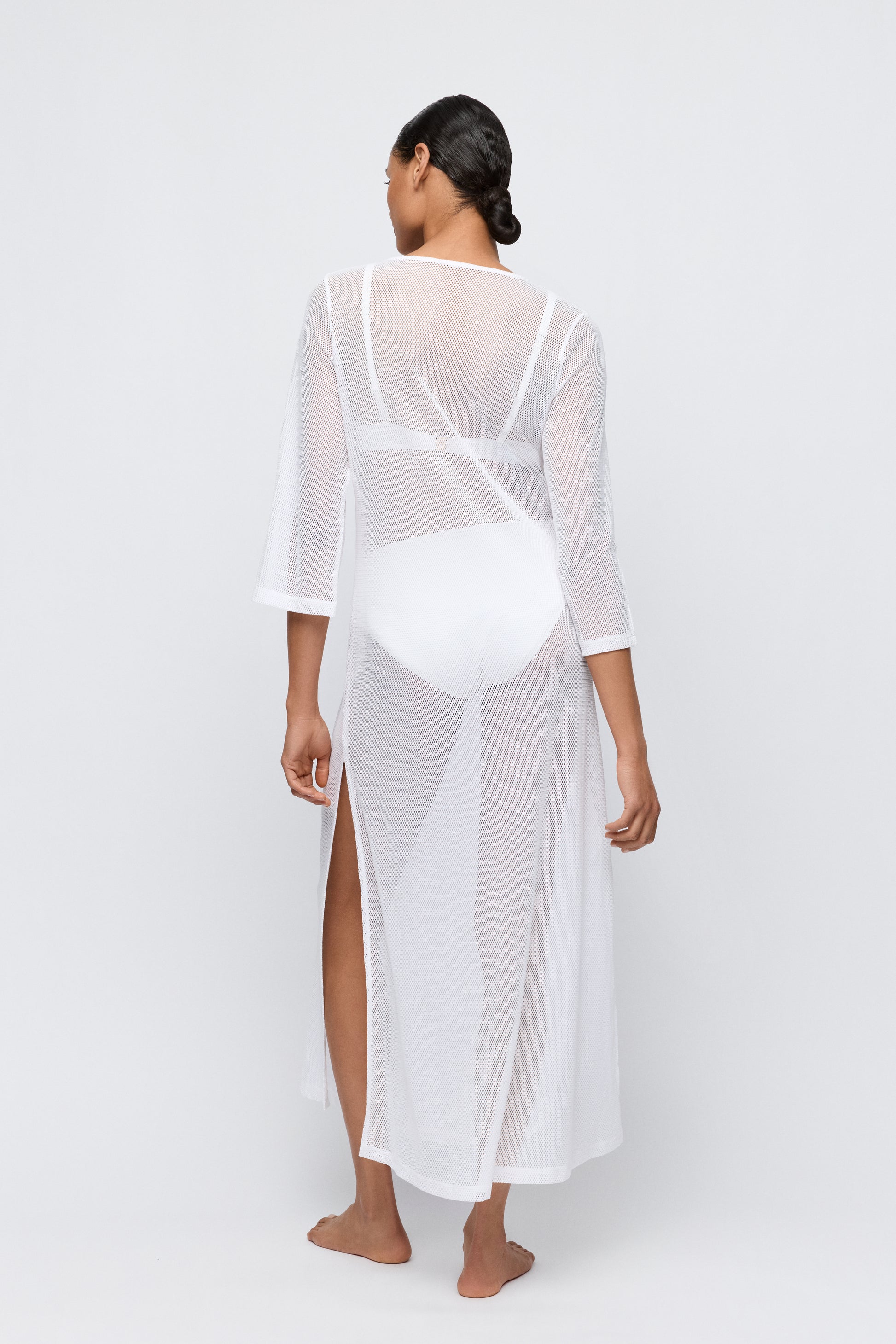Marie Jo Swim Taleah badmode caftan elfin white