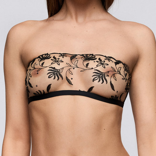 Sarda Shay strapless beha zonder mousse zwart