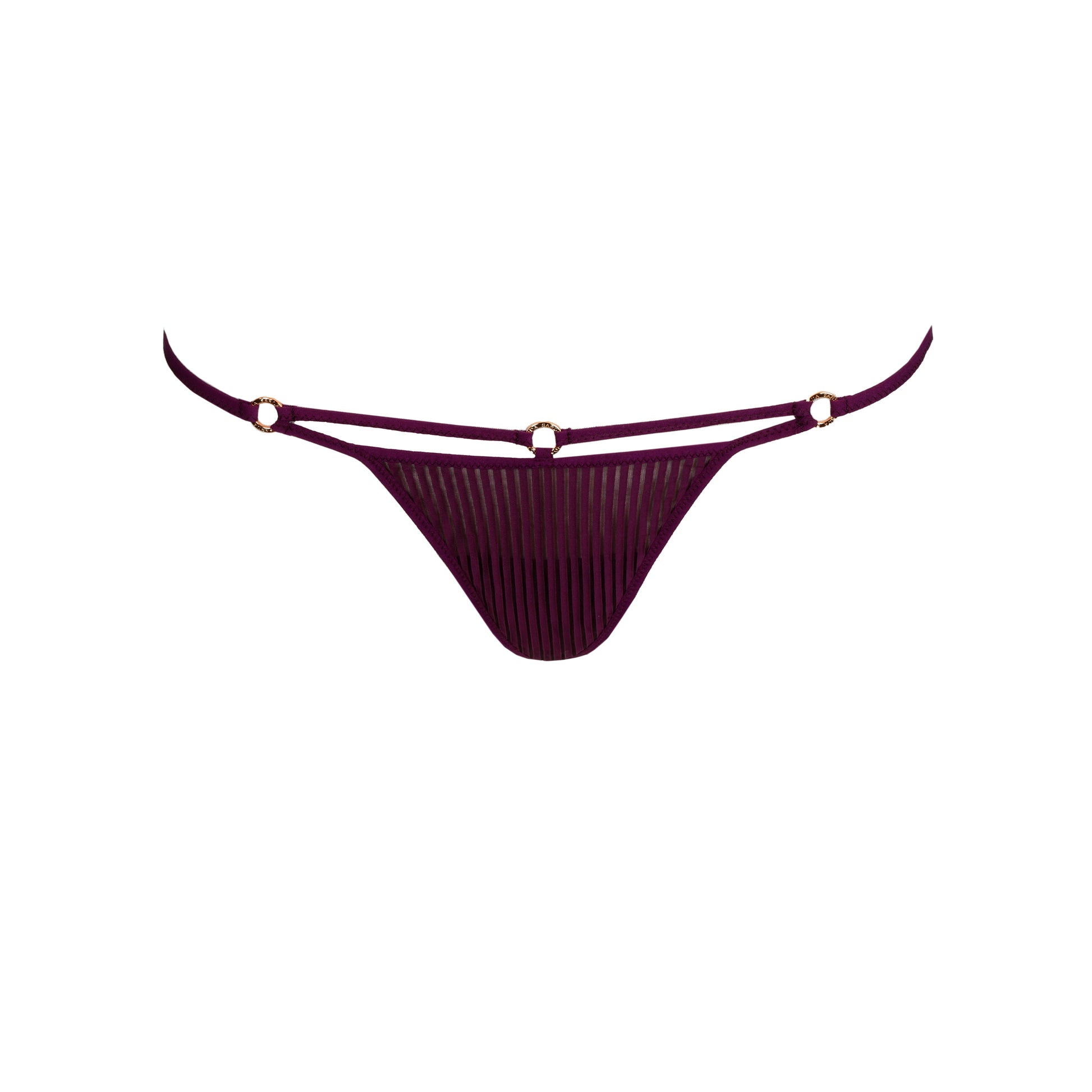 Sarda Radia string short glossy purple