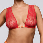 Sarda Lovelace bralette hibiscus