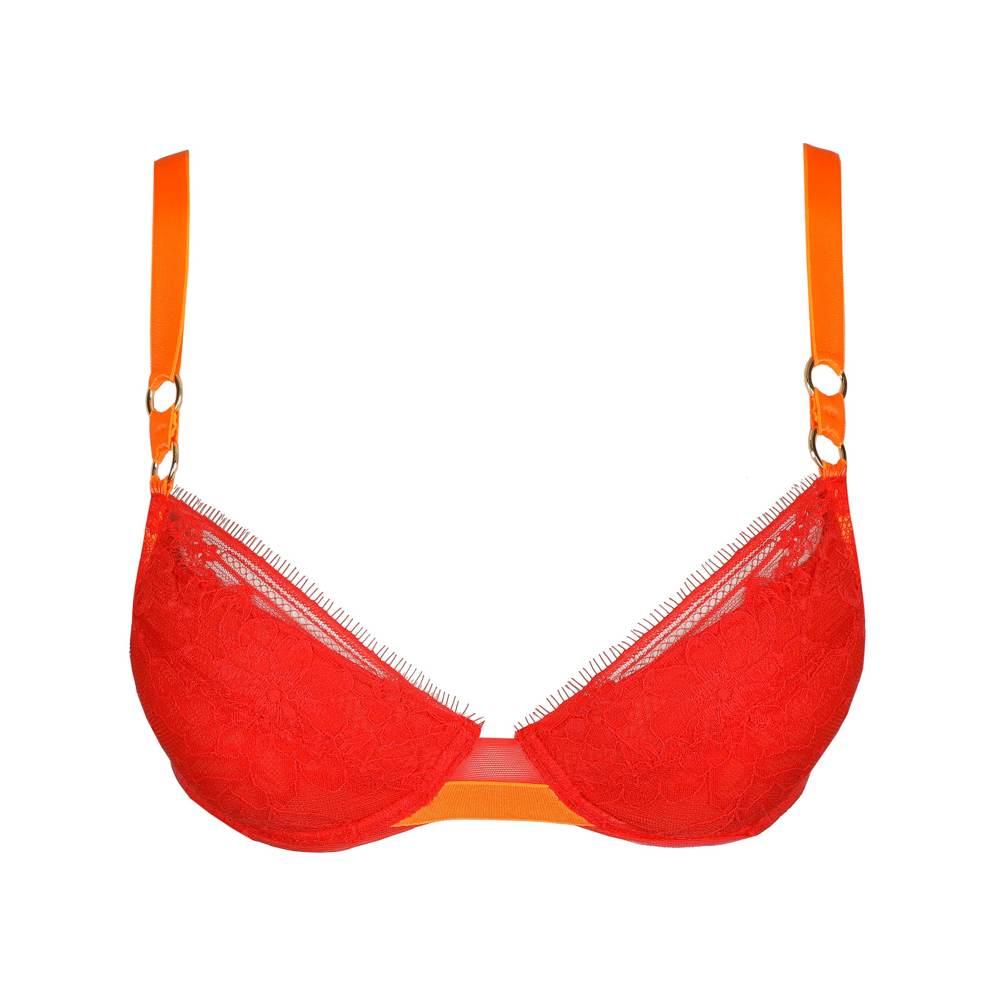Sarda Lovelace push-up bh uitneembare pads hibiscus