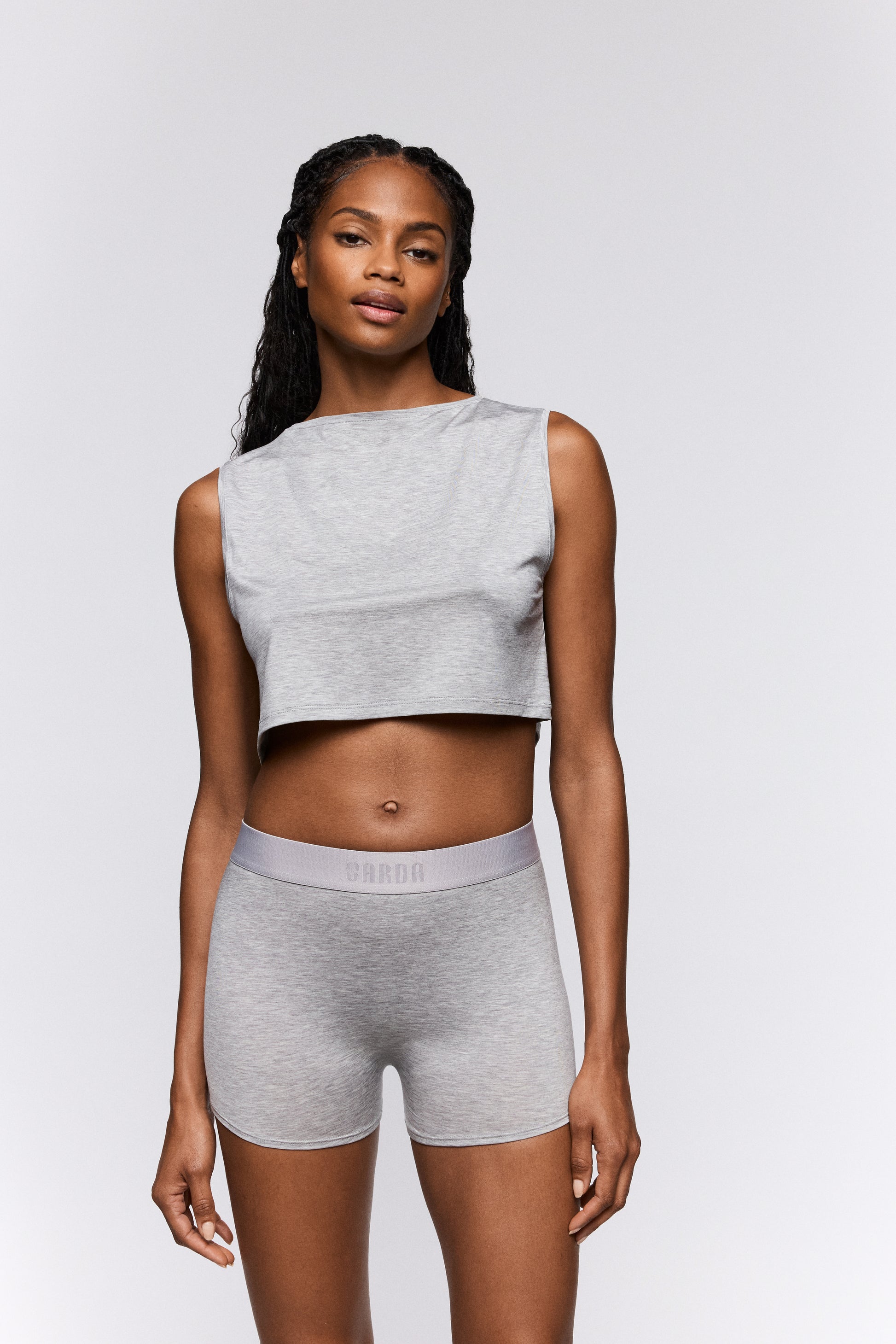 Sarda Sifan tank top Silver Metal