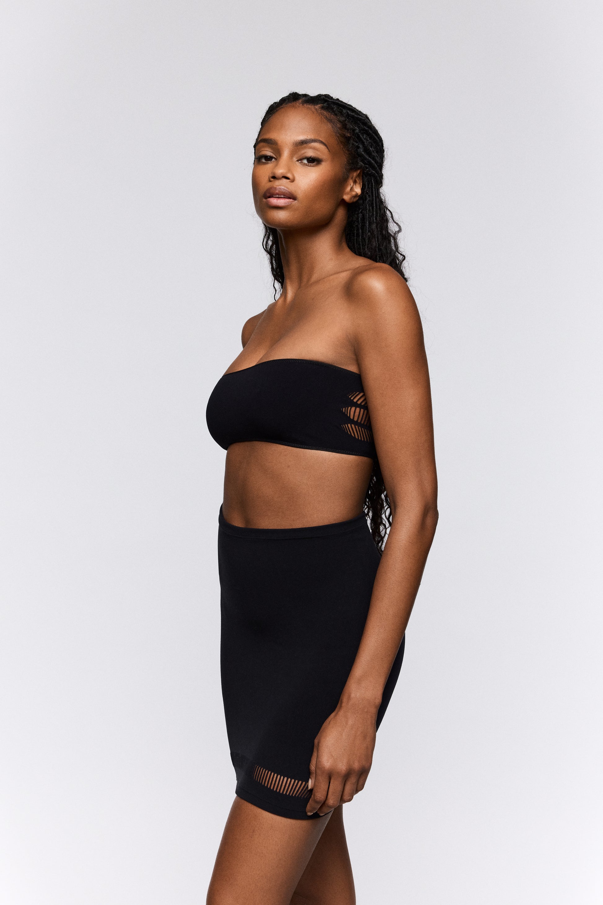 Sarda Mckeon strapless beha zonder mousse zwart