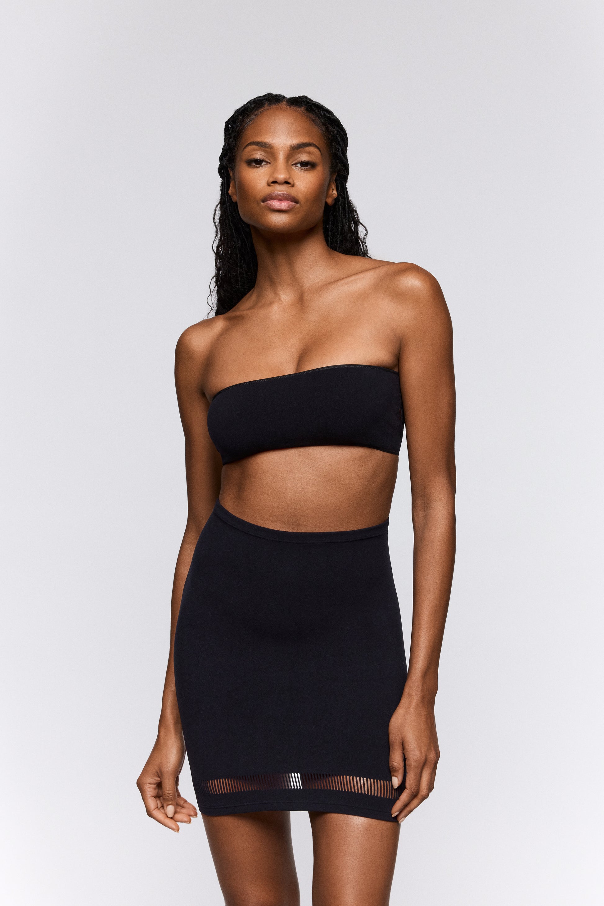 Sarda Mckeon strapless beha zonder mousse zwart