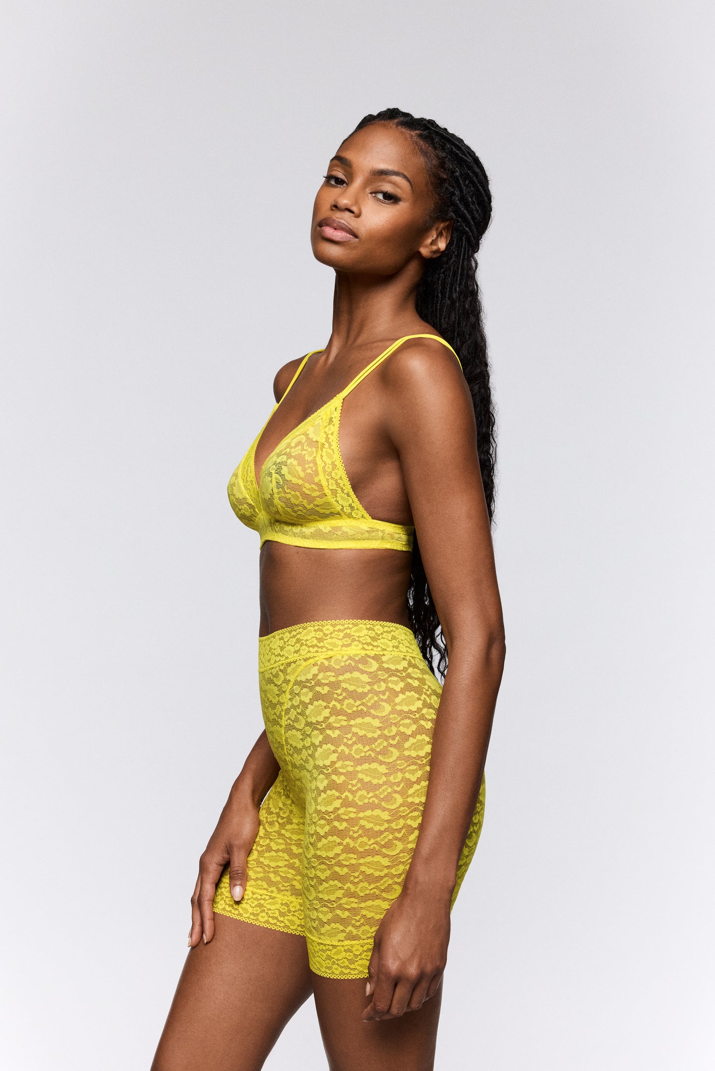 Sarda Cid biker shorts Yellow Gummy