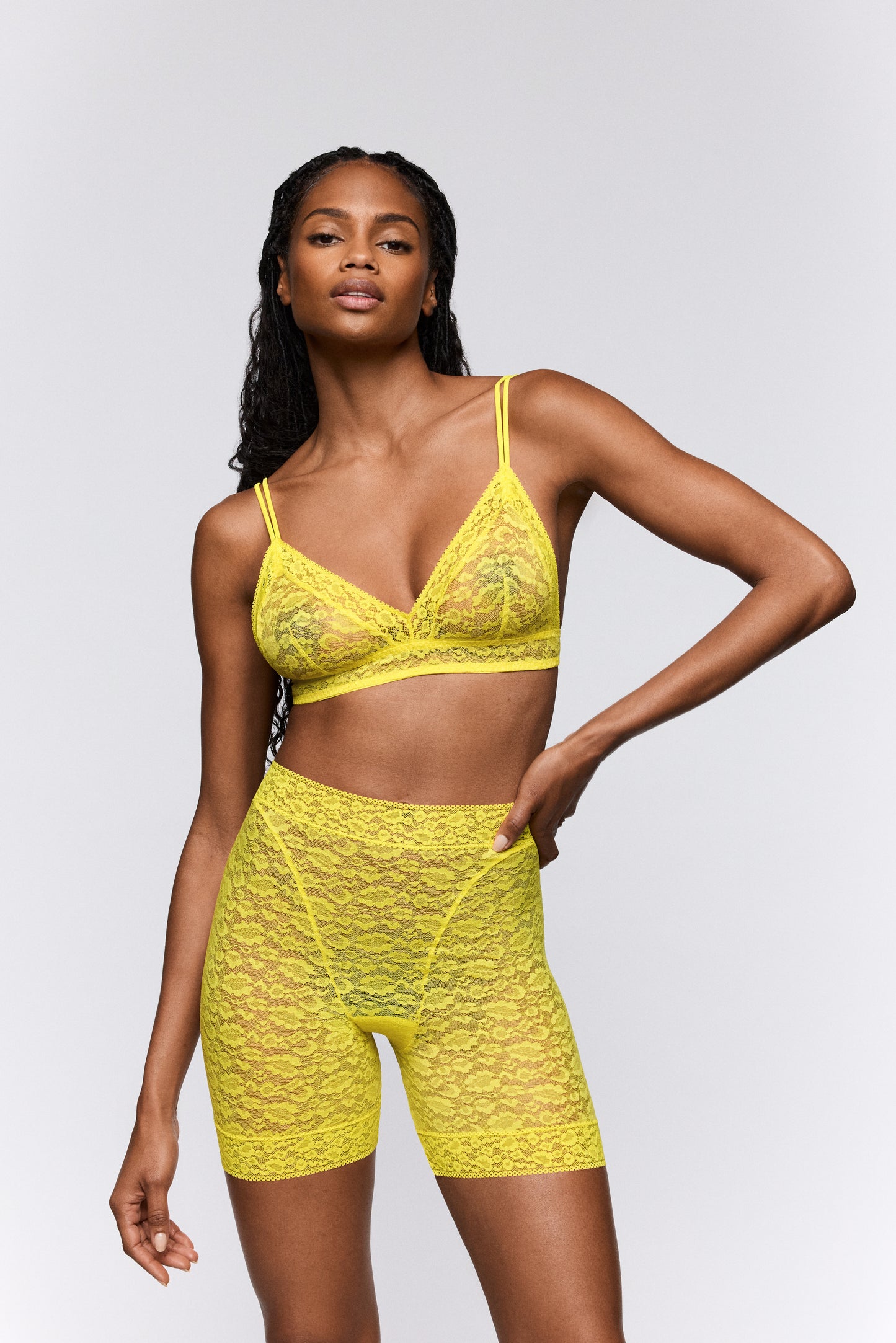 Sarda Cid biker shorts Yellow Gummy