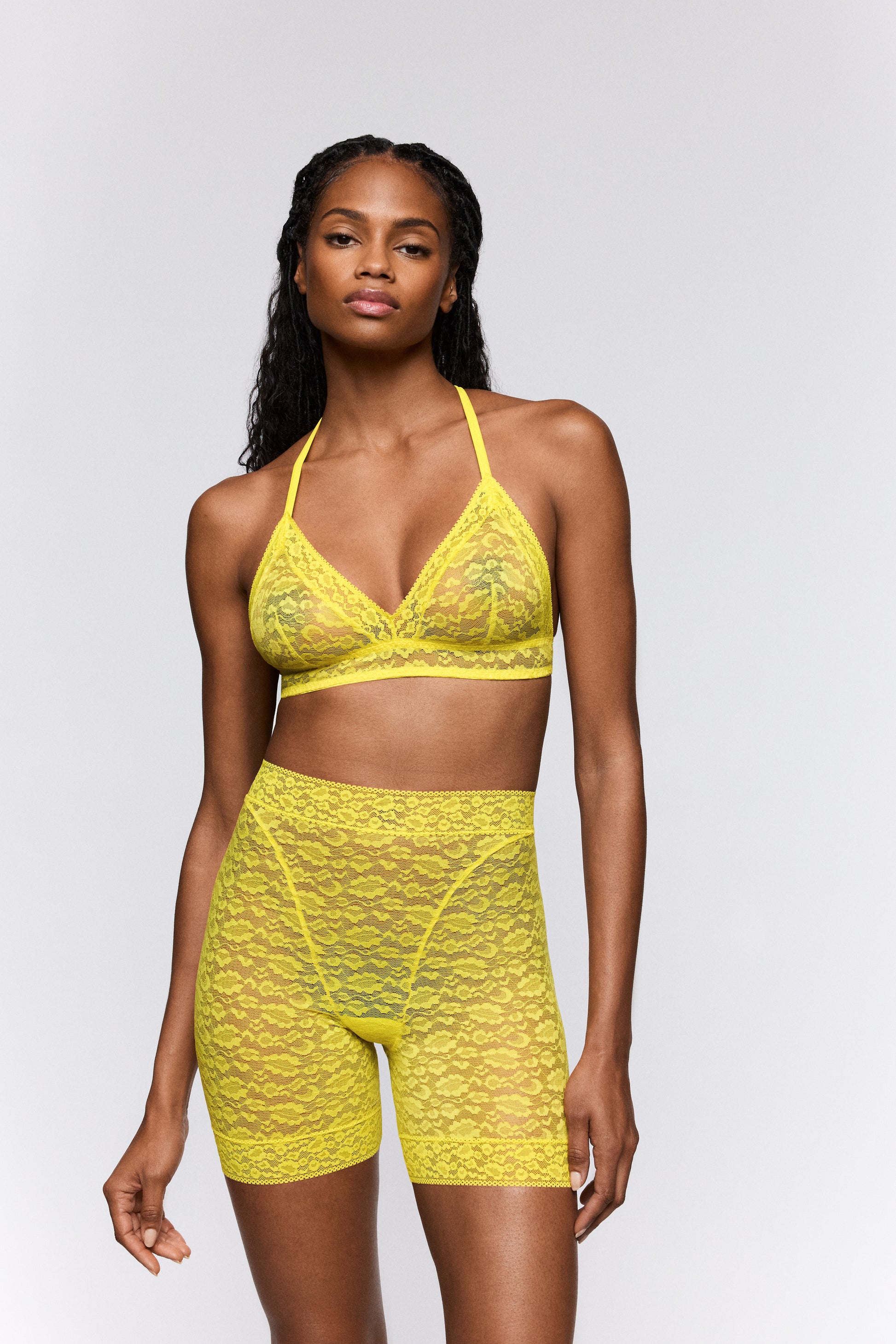 Sarda Cid biker shorts Yellow Gummy