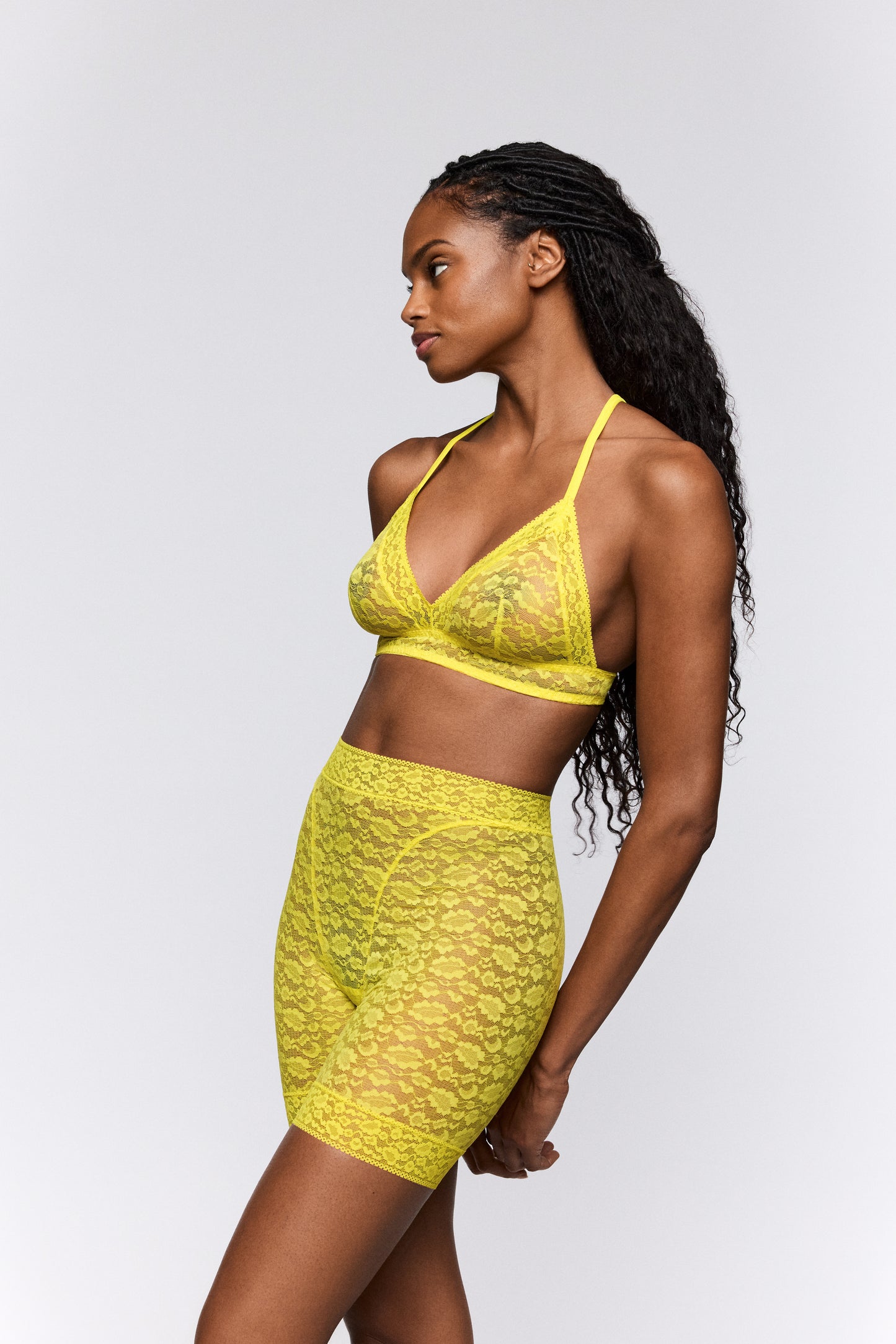 Sarda Cid biker shorts Yellow Gummy