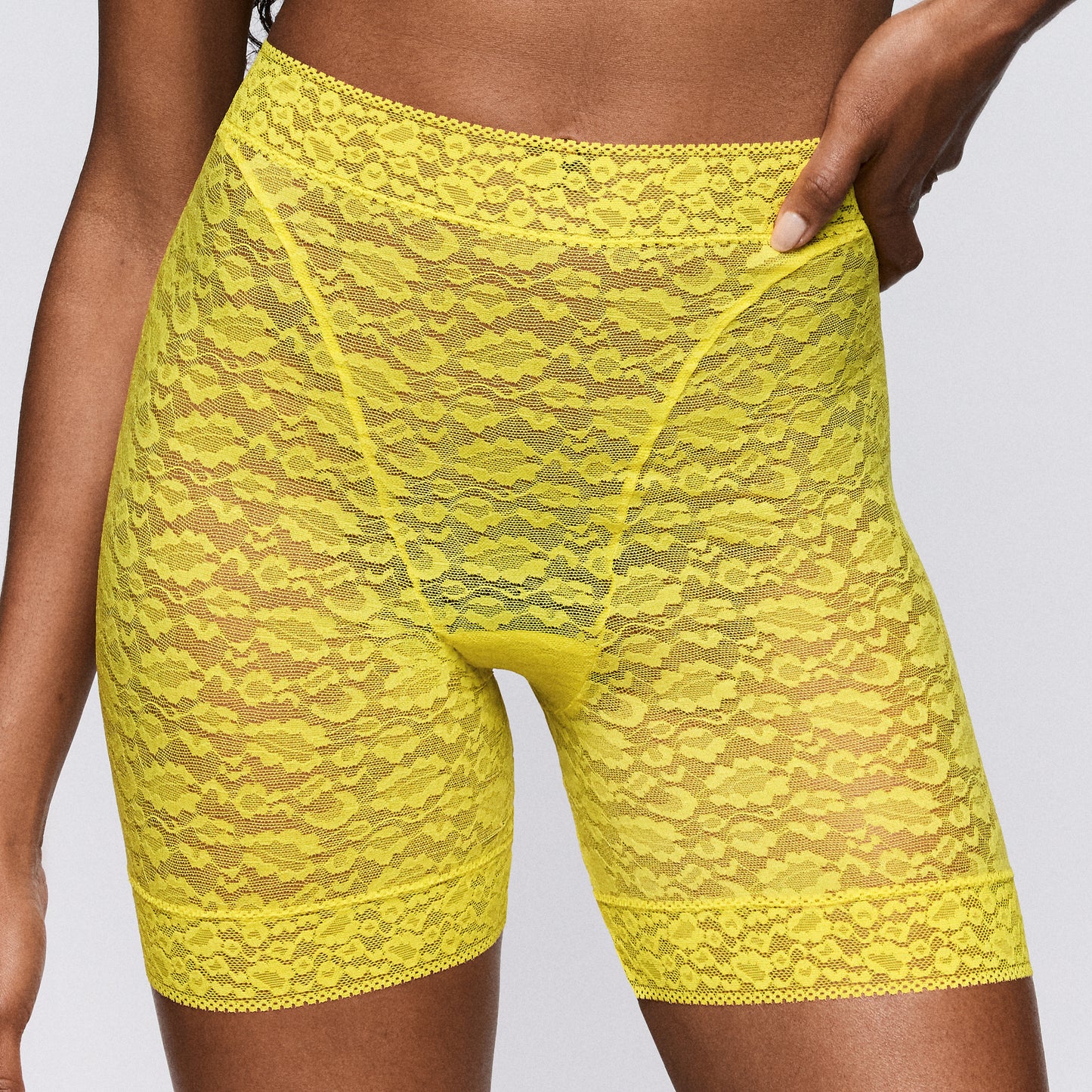 Sarda Cid biker shorts Yellow Gummy