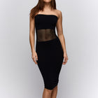 Sarda Swim Miss badmode lange jurk zwart