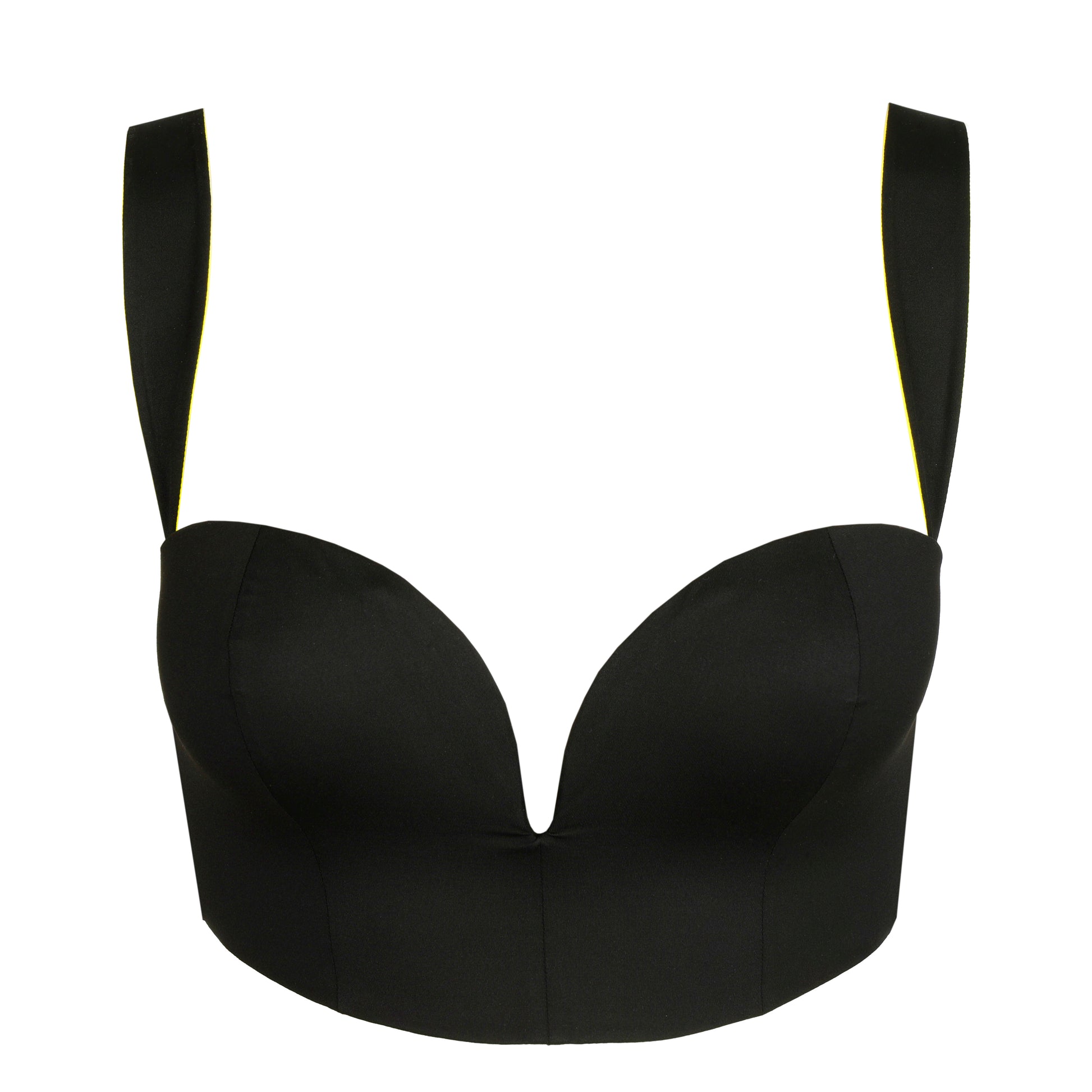 Sarda Swim Greta voorgevormde plunge bikinitop zwart