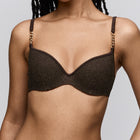 Sarda Swim Janja voorgevormde plunge bikinitop chocolade