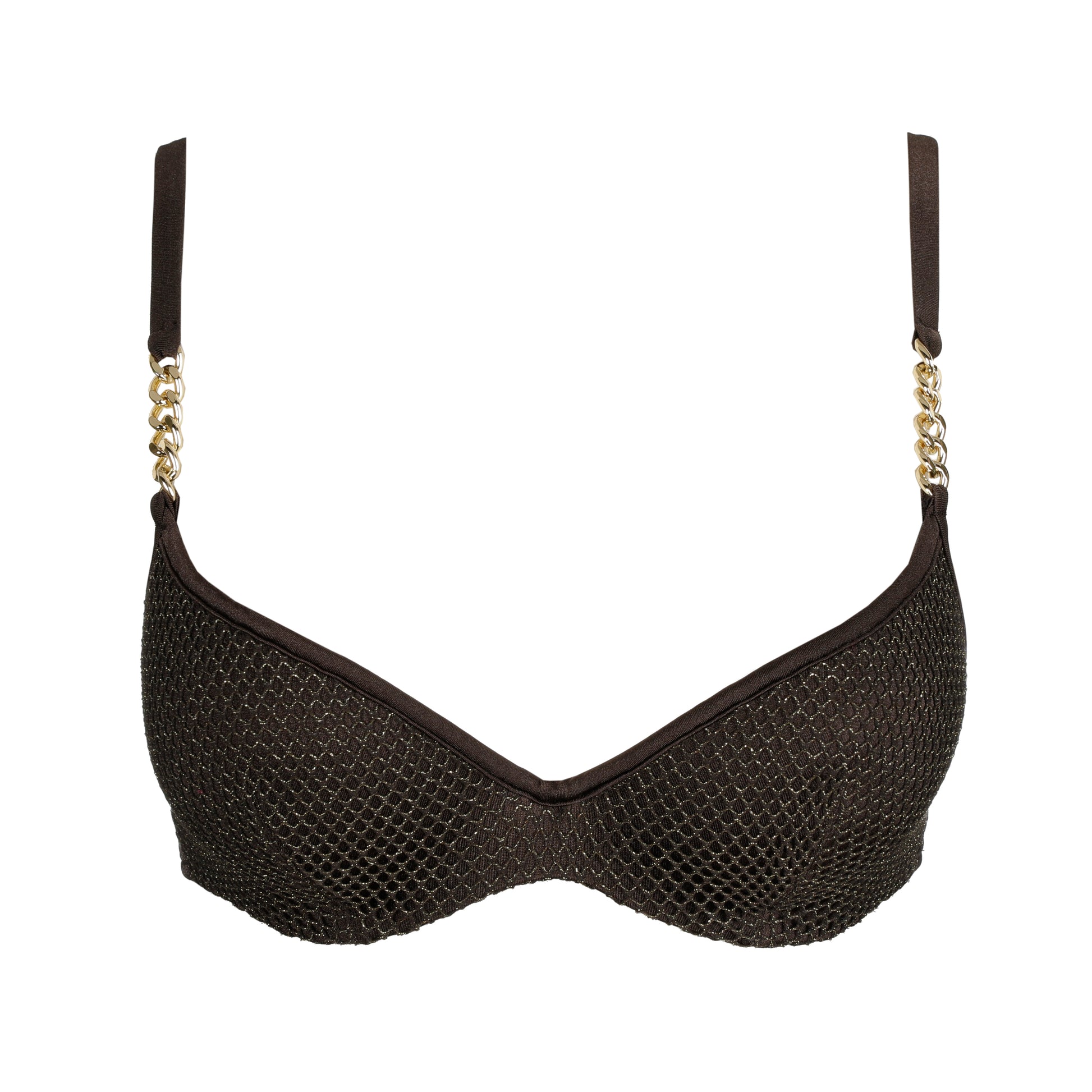 Sarda Swim Janja voorgevormde plunge bikinitop chocolade