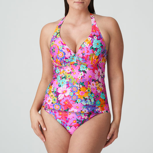 PrimaDonna Swim Najac plunge tankini halve mousse Floral Explosion