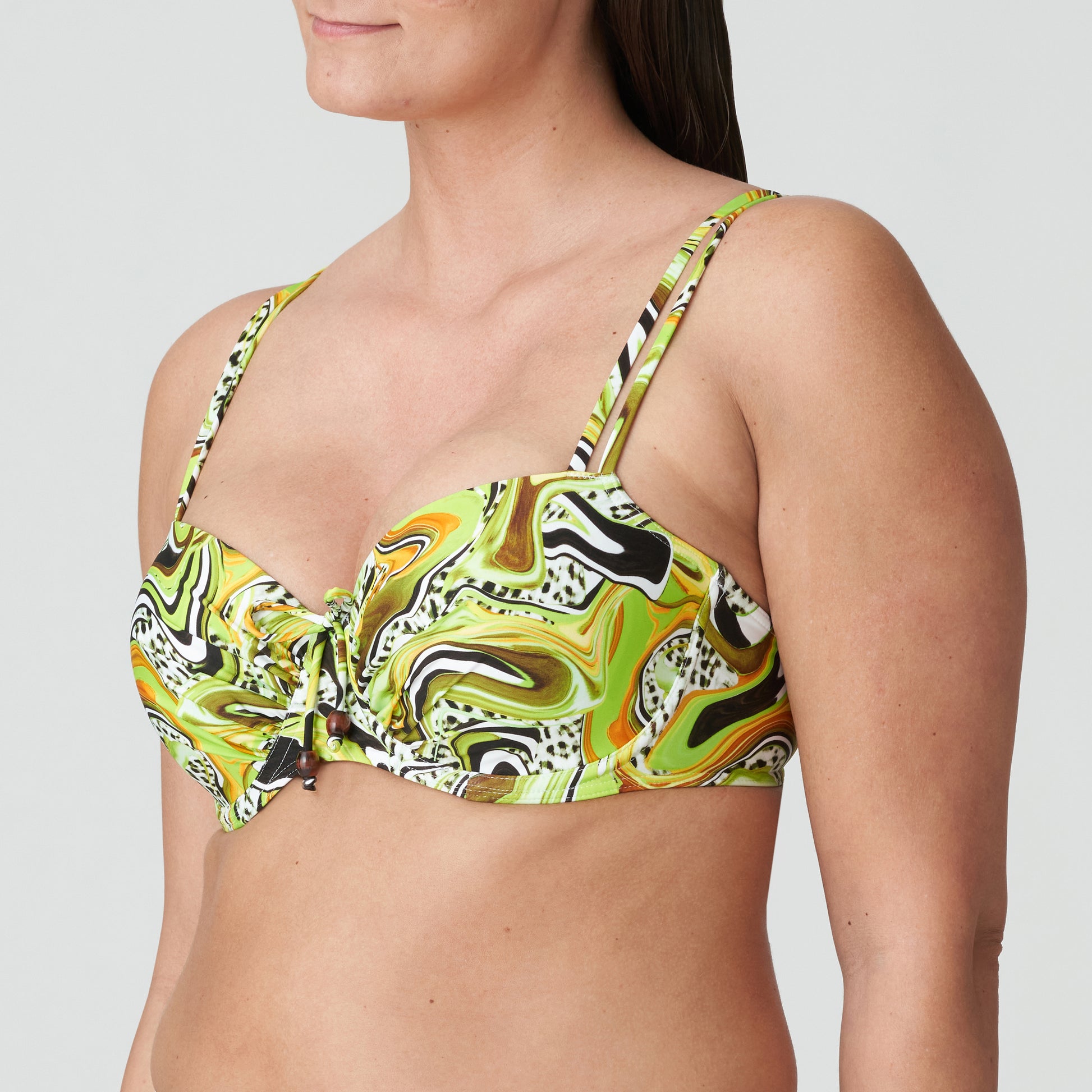 PrimaDonna Swim Jaguarau voorgevormde balconette bikini Lime swirl